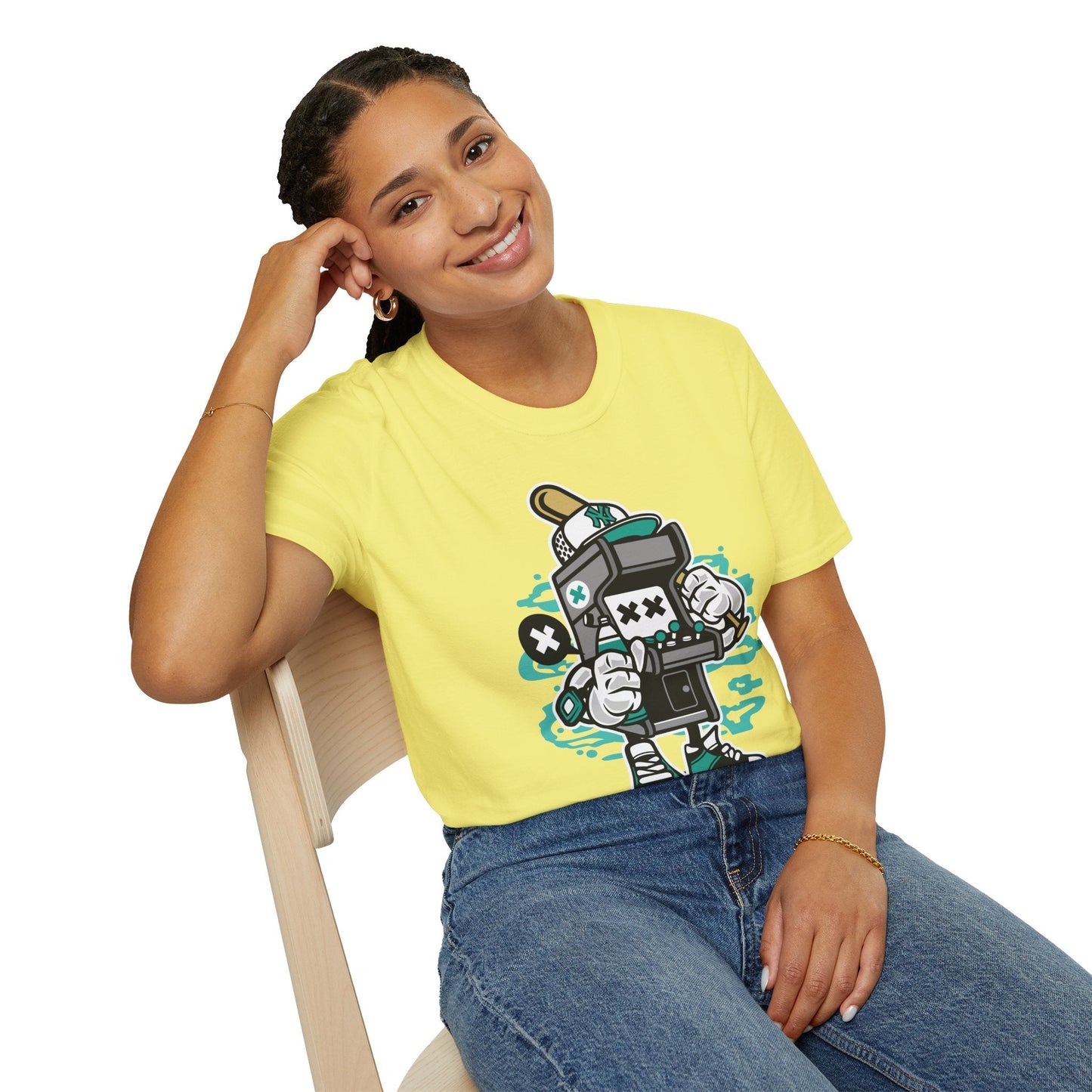 Unisex Gildan Softstyle Cartoon T Shirt Animation Design Funny Tee Ring Spun Cotton