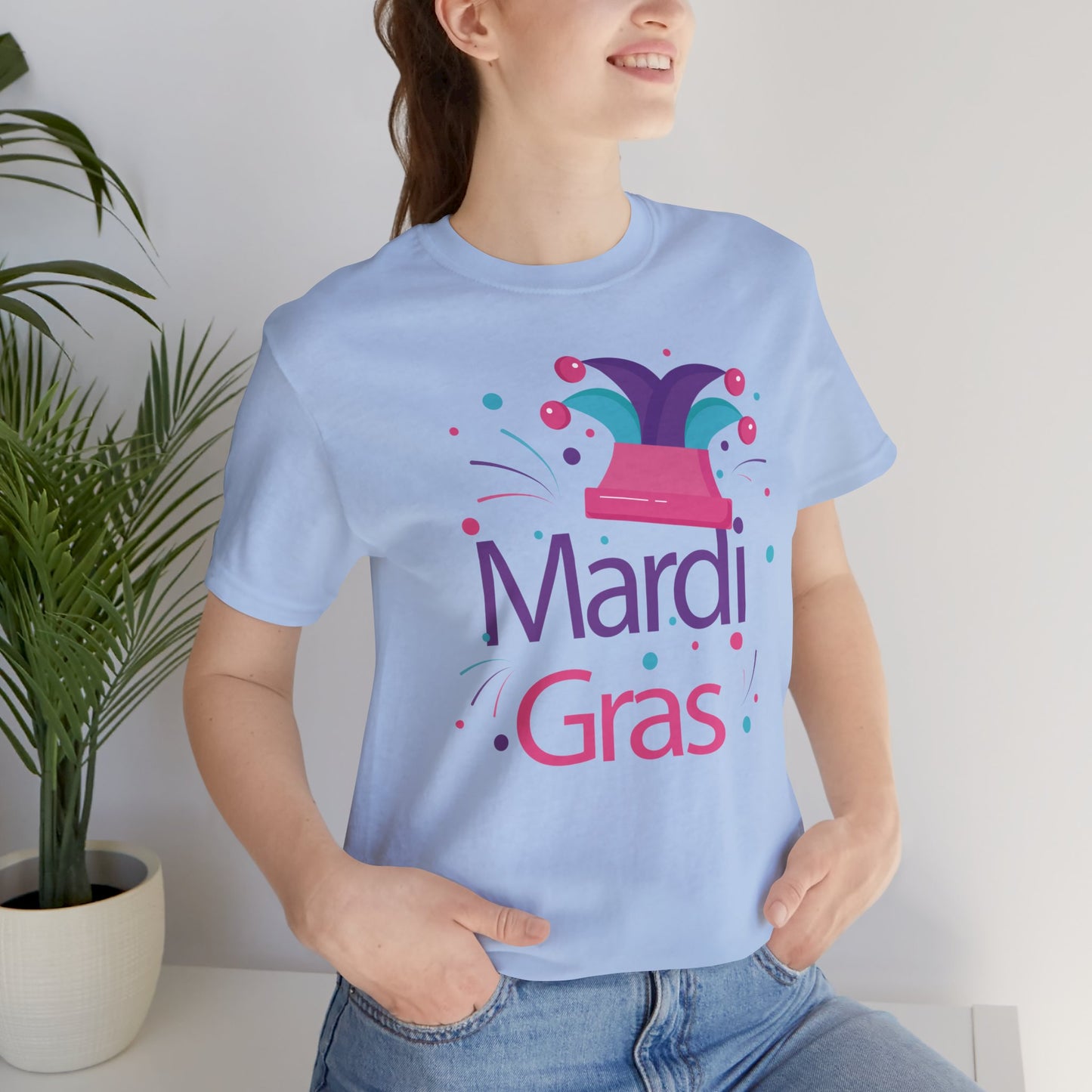 Tee-shirt en coton unisexe pour Mardi Gras