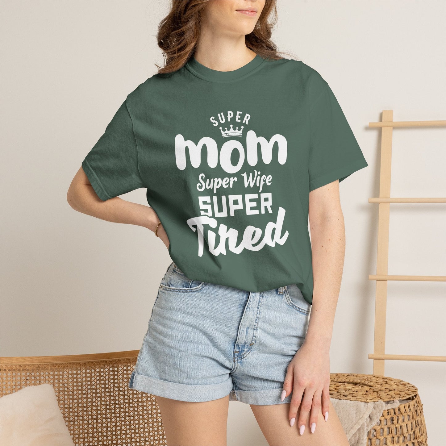 Mom T-shirt Mother's Day Mama Tee Unisex Comfort Colors Garment-Dyed Cotton h45