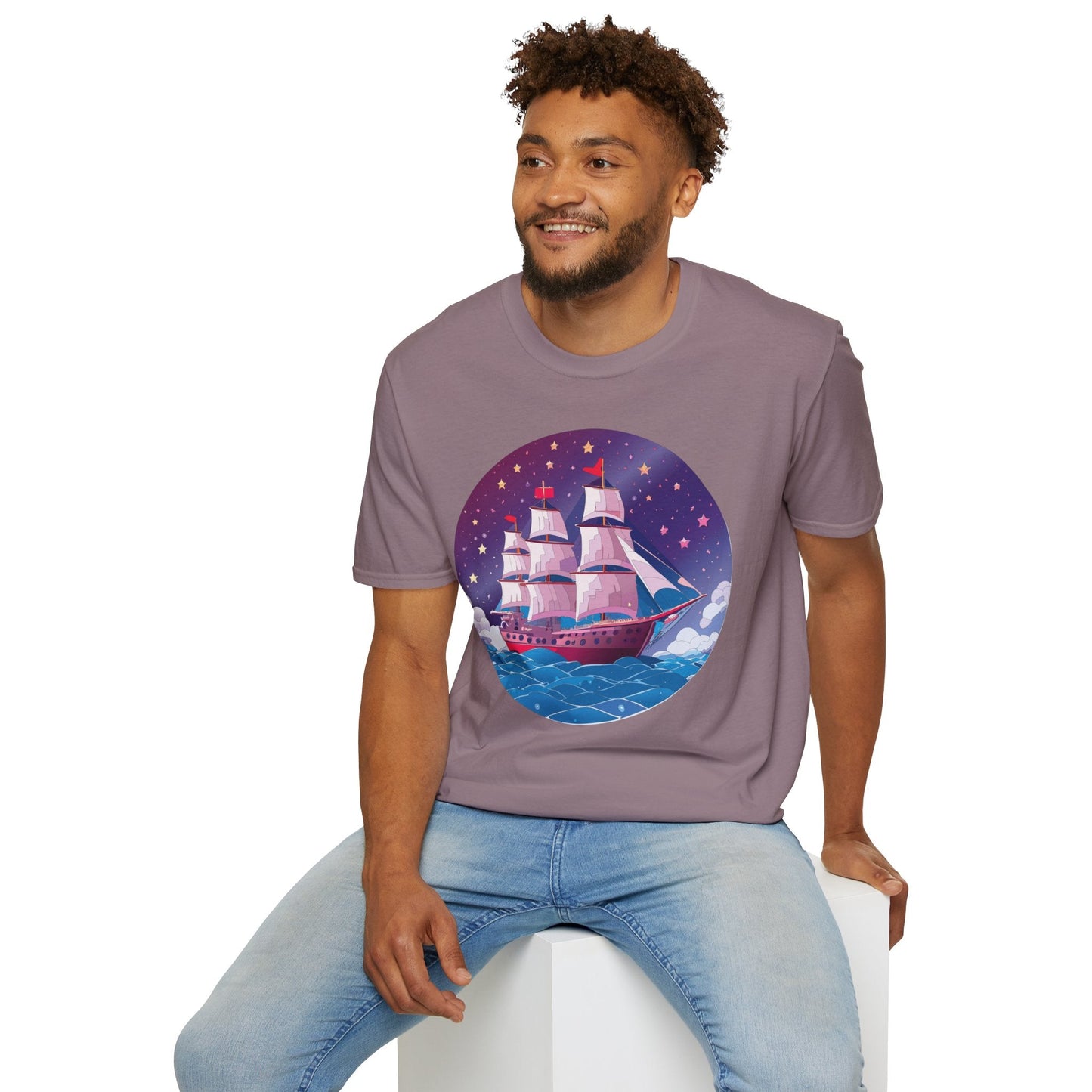 Ship T Shirts Frigate Vessel Tee Unisex Softstyle 64000 Gildan Ring Spun Cotton T Shirt