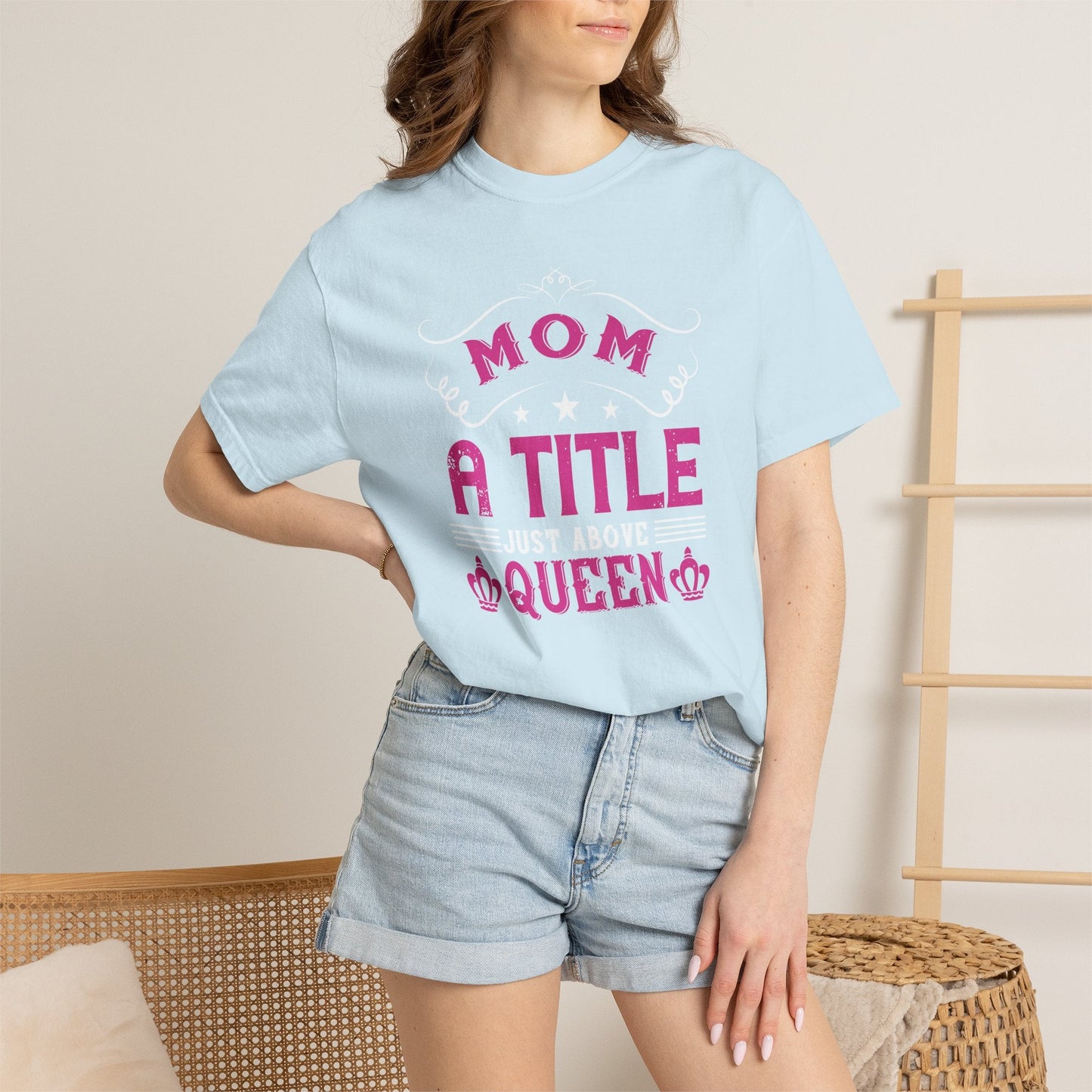 Mom T-shirt Mother Day Mama Tee Unisex Comfort Colors Garment-Dyed Cotton h78