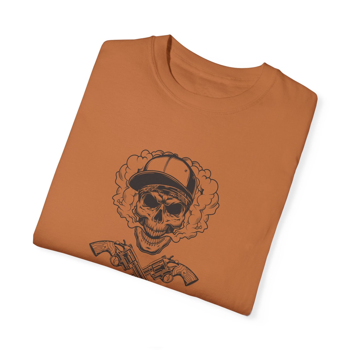 Unisex Cotton Tee Shirt with Skull