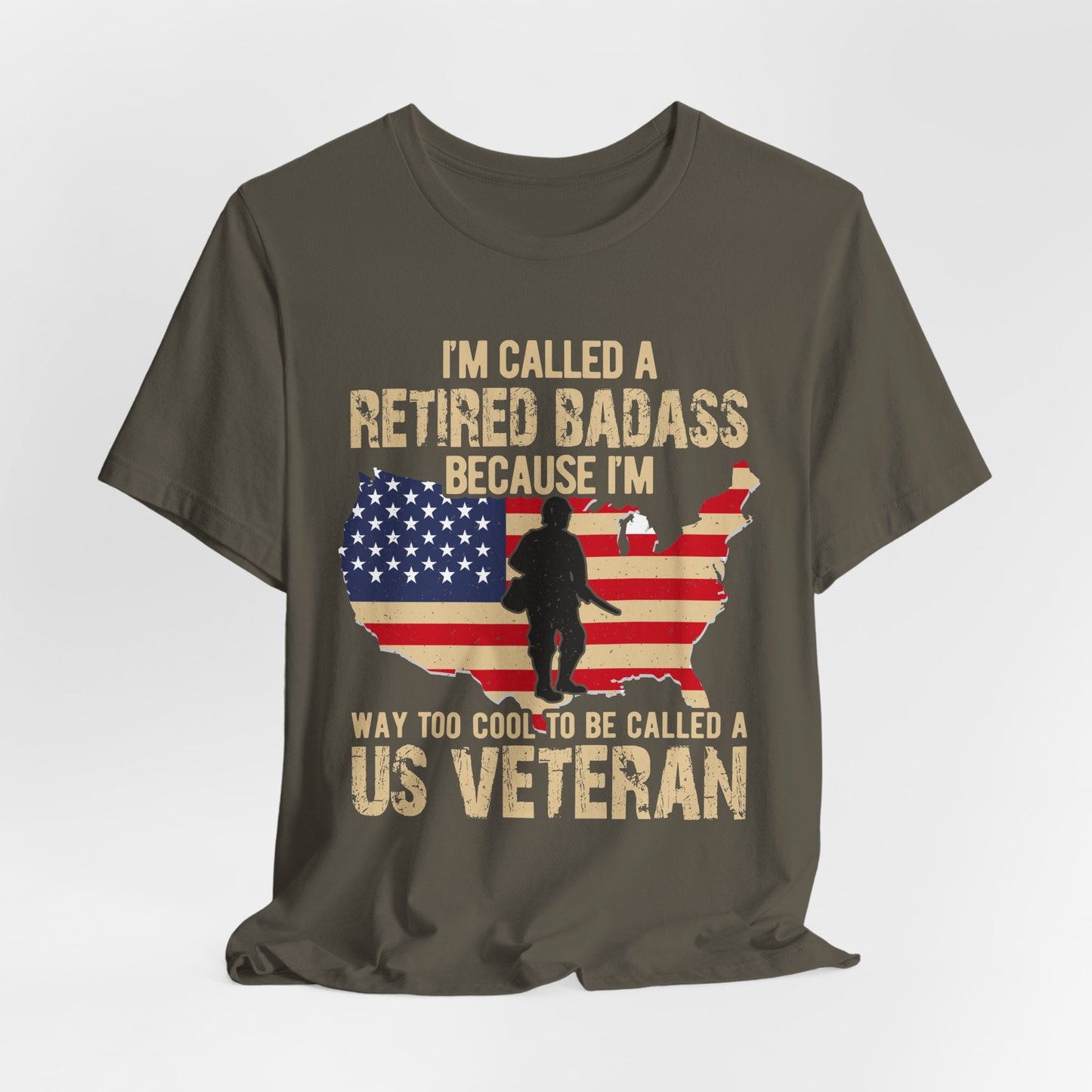 Army Veteran Patriotic Graphic Design Unisex Cotton T-Shirt v22