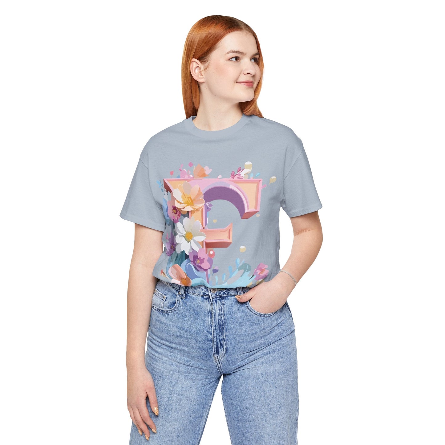 Letter E Shirt Graphic Tee Unisex Vintage Inspired Artwork By Adelpha Premium Short Sleeve