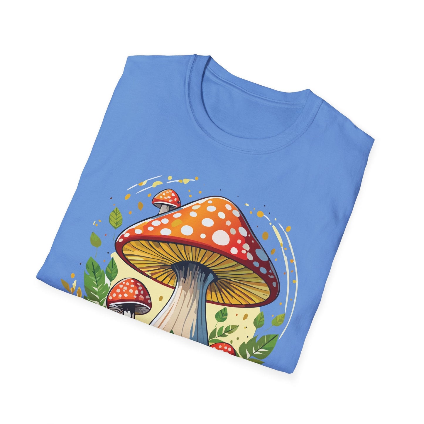 Mashroom Tee Shirt Unisex Funny Mashroom Design Softstyle 64000 Ring Spun Cotton Tee
