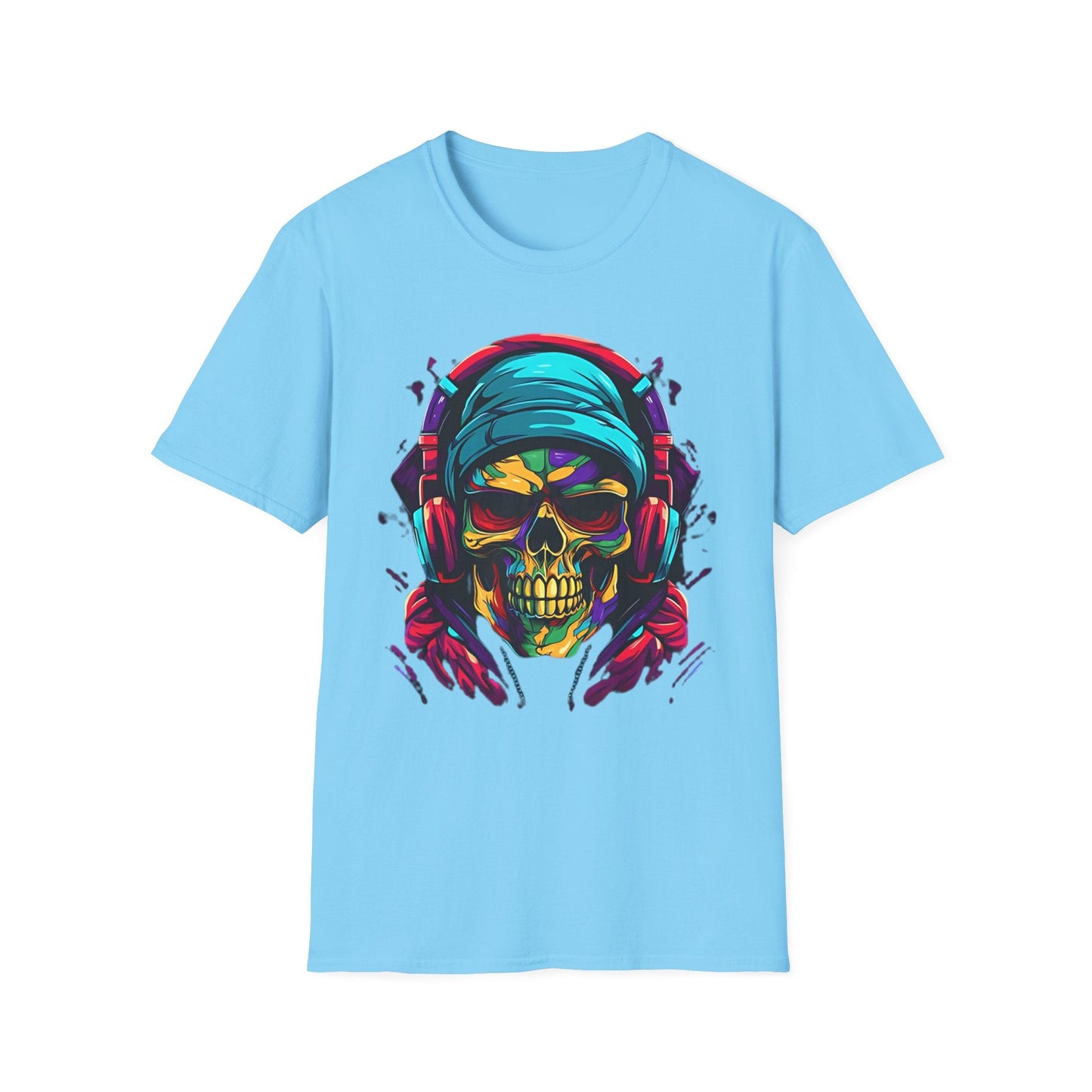 Skull T Shirt Unisex Skeleton Design Gildan Softstyle Cotton Tee for Men Women Durable