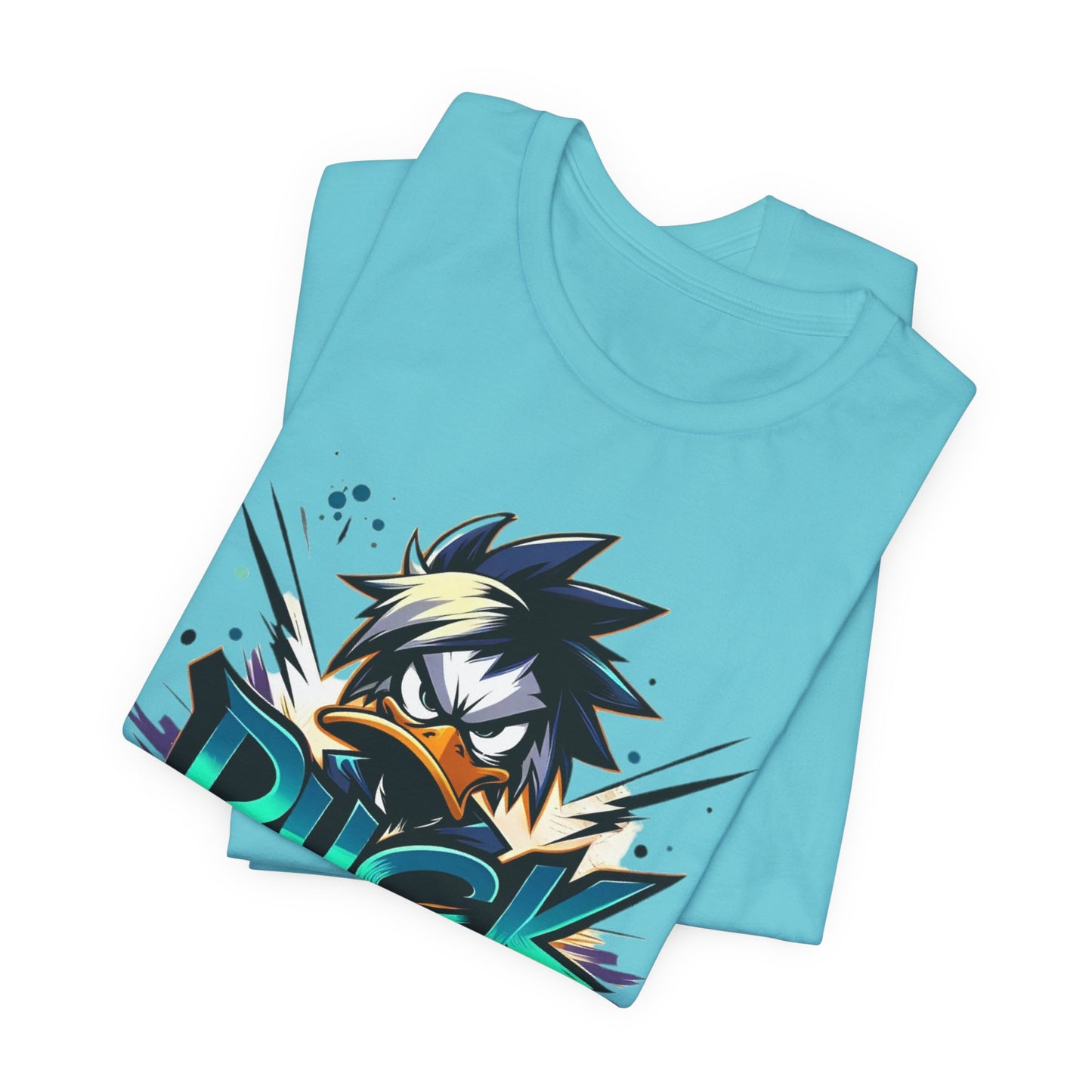 Duck Graphic Tee, Duck Shirt, Funny Bird Tee Shirt, Funny Animal T-Shirt, Cartoon Top, Animal Tees, Art Design T-Shirt