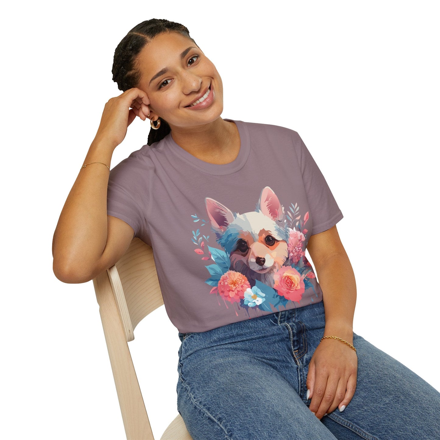 Dog Shirt Unisex Animal Print Tee With Cute Dog Designs And Comfort