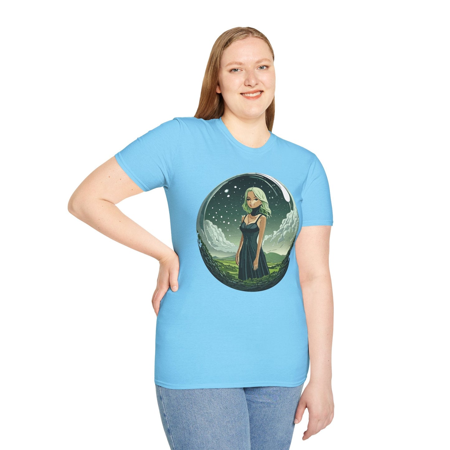 Womens Graphic T Shirt Art Design Tee Ladies Short Sleeve Softstyle 64000 Cotton Ring Spun