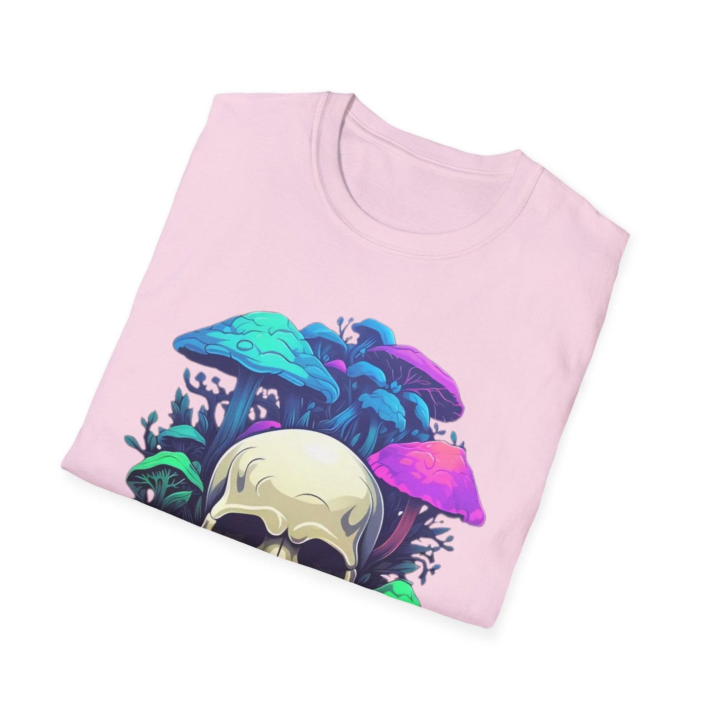 Unisex Skull Tee Shirt Short Sleeve Skeleton Design Gildan Softstyle Cotton Tee Shirt