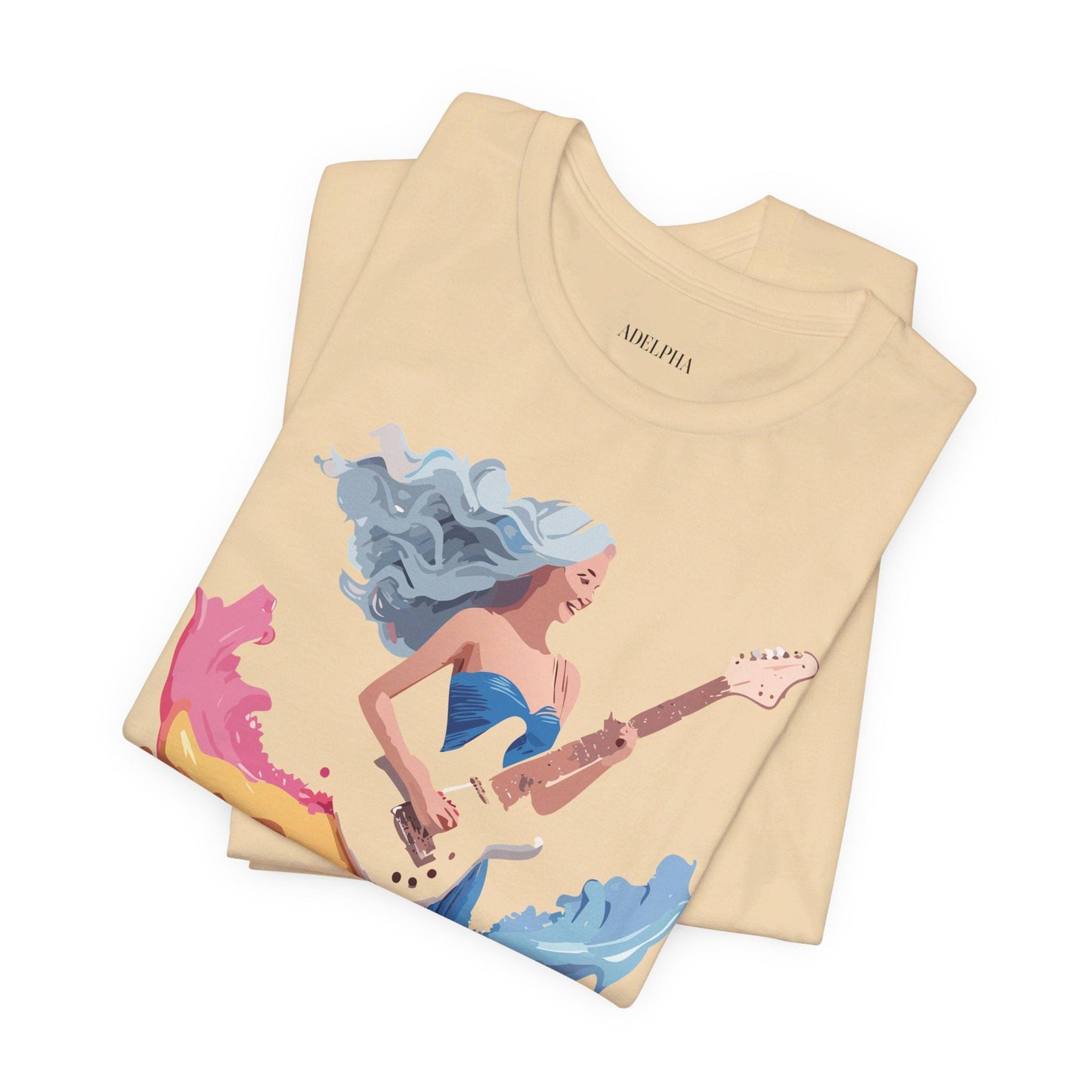 Music Graphic Tee Unisex Short Sleeve Shirt With Vintage Inspired Artwork From Adelpha