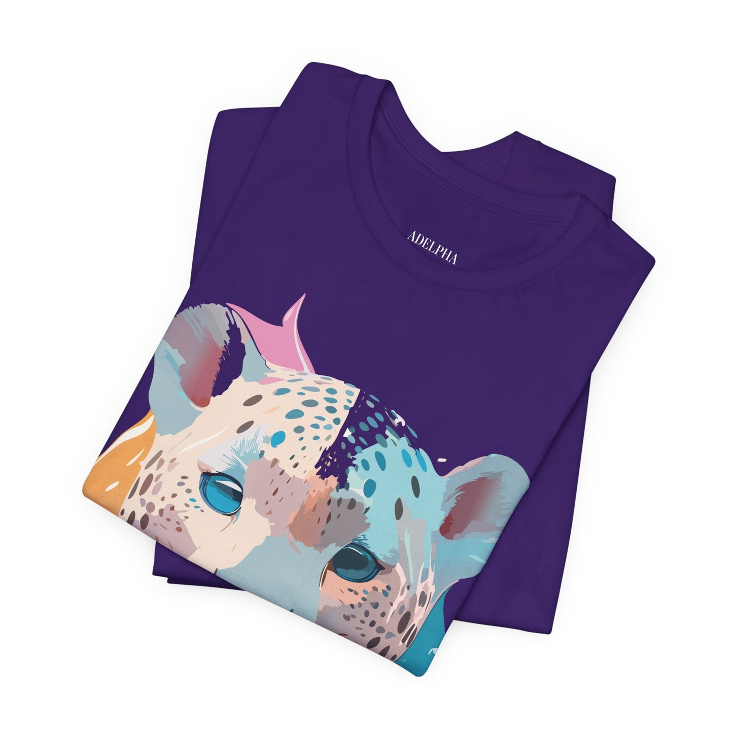 Cheetah Graphic Unisex 100 Cotton Artwork Tee 5