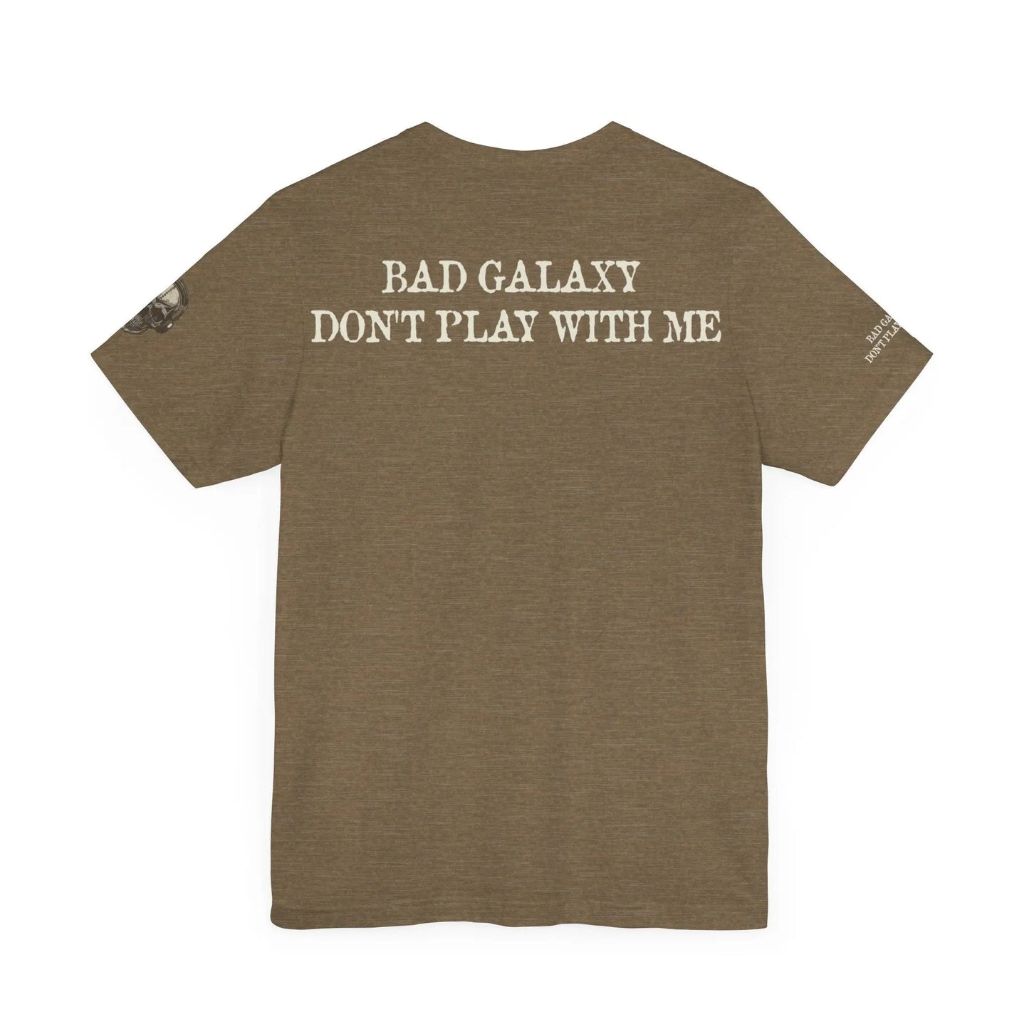 Skull T Shirt From Bad Galaxy 100 Percent Cotton Eco Friendly Made In USA With Durable Stitching