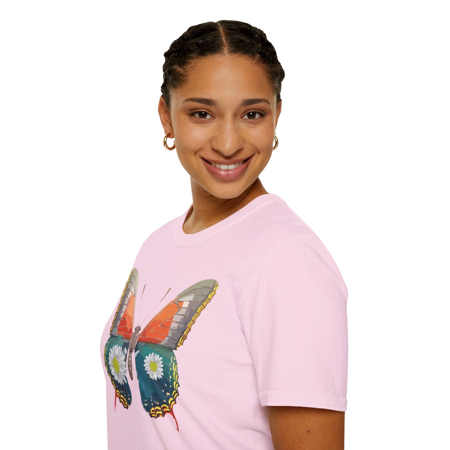 Butterfly Shirt Unisex Gildan Softstyle 64000 Short Sleeve T Shirt Monarch Design