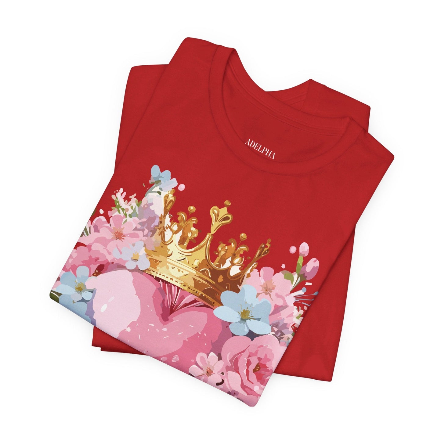Valentine Day Graphic Unisex 100 Cotton Vintage Artwork with Love and Flower Design Tee 18