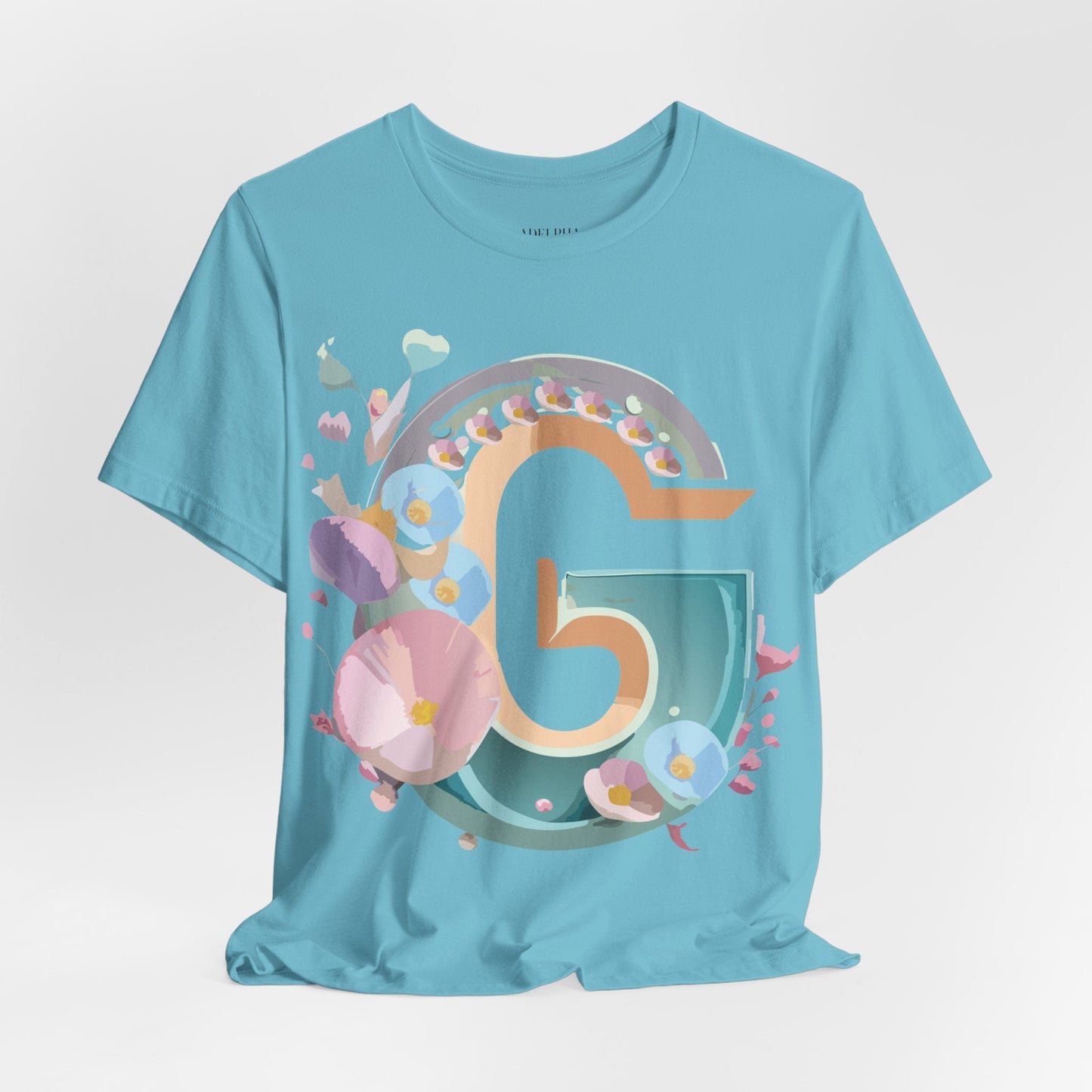 Letter G Graphic Tee Unisex Jersey Short Sleeve From Adelpha Art Design Vintage Inspired Shirt