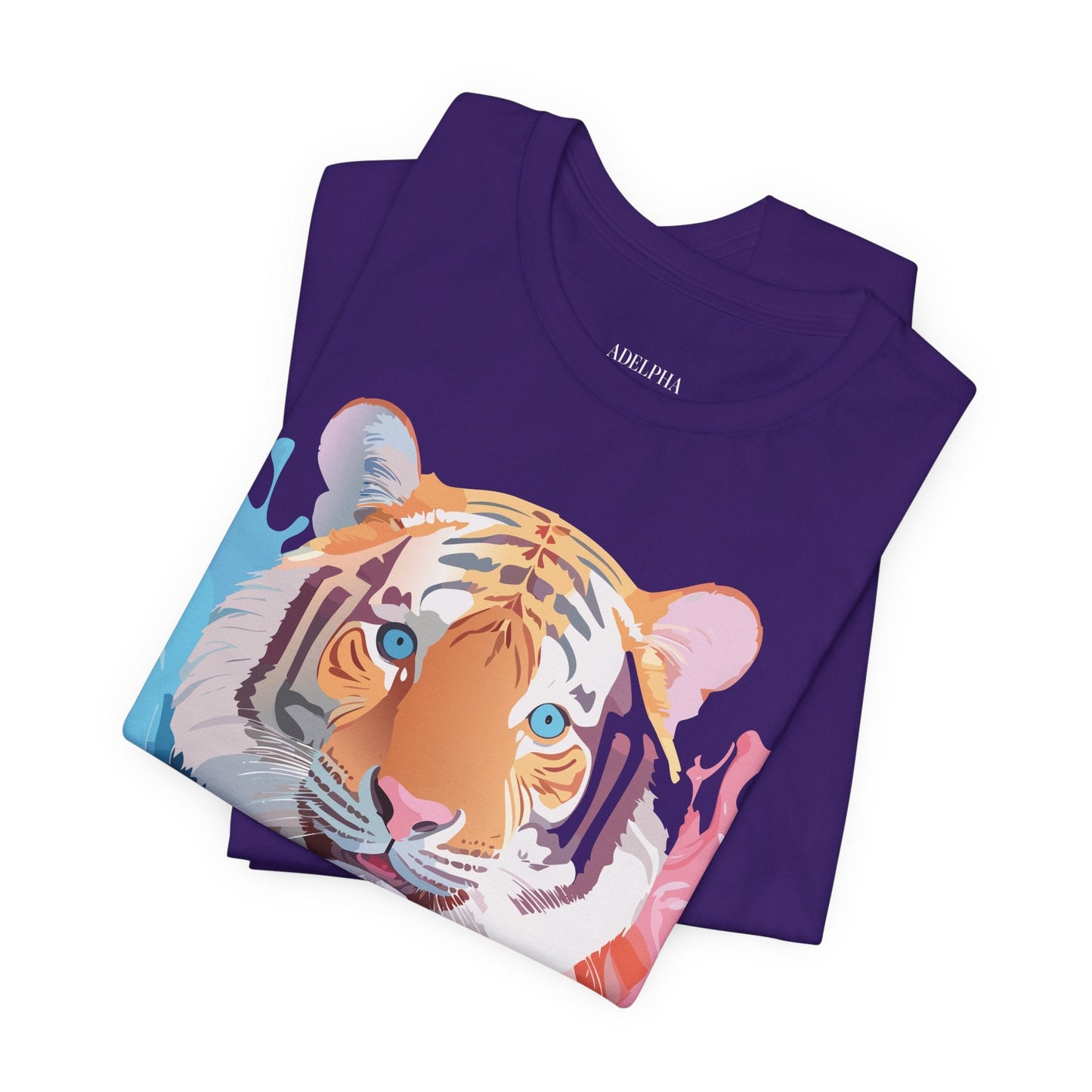 Adelpha Tiger Graphic Tee Premium Unisex Jersey Short Sleeve With Vintage Artwork