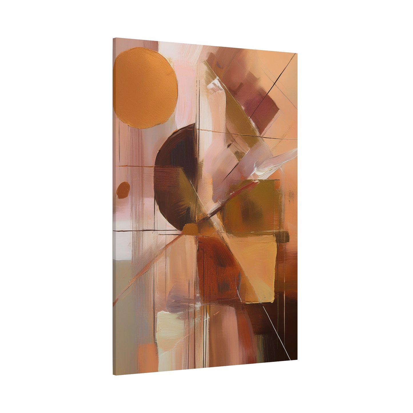 Abstract Geometric Painting Print Canvas 20x24,20x30,24x30 24x32,24x36,30x40 32x48,36x48,40x60 Pine-Wood Inner Frame ABS-50