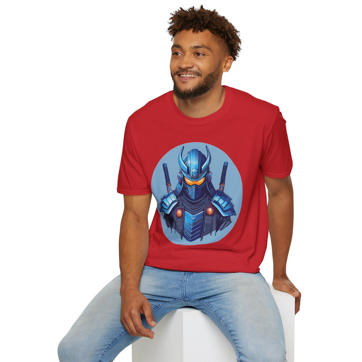 Samurai Shirt Unisex Softstyle T Shirt 100 Percent Ring Spun Cotton Gildan 64000