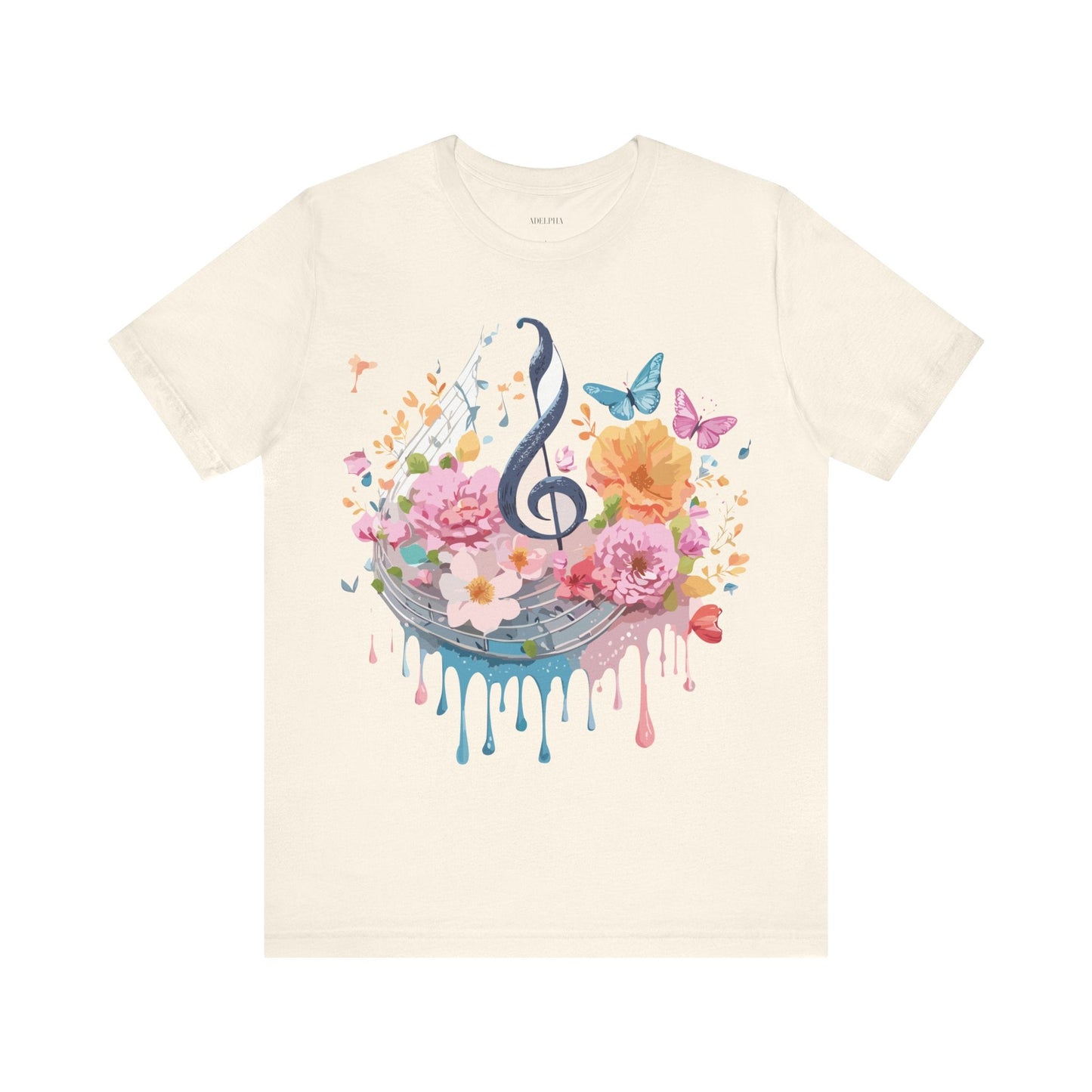 Adelpha Graphic T Shirt Unisex Jersey Short Sleeve Vintage Inspired Artwork Music Tee