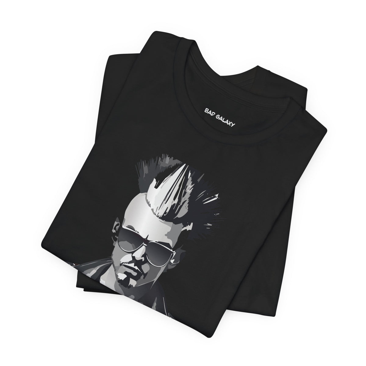 Punk Rock Graphic Unisex Cotton Bella+Canvas Tee with Art Design b39