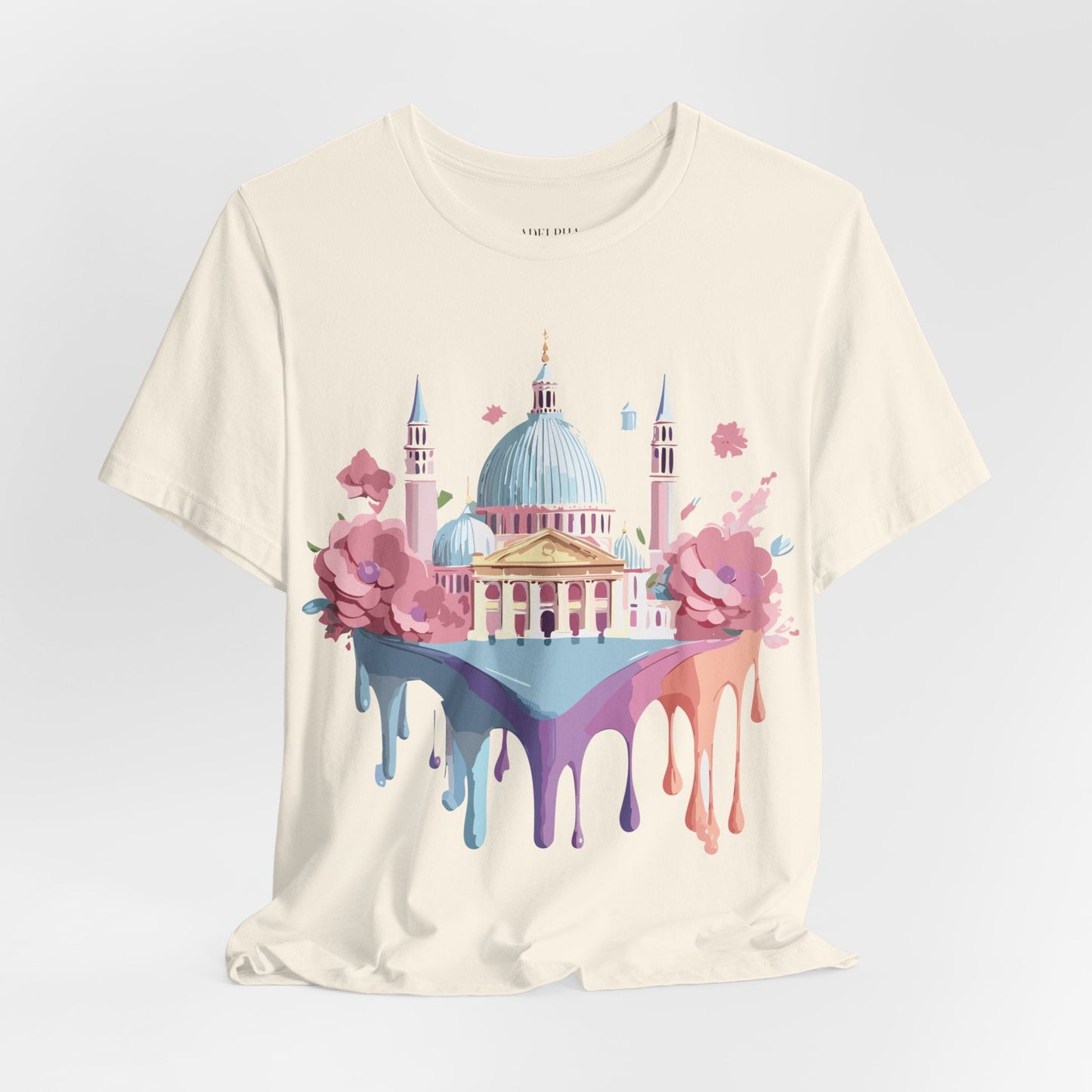 Venice Tourist Graphic Tee Unisex Vintage Inspired Artwork Short Sleeve
