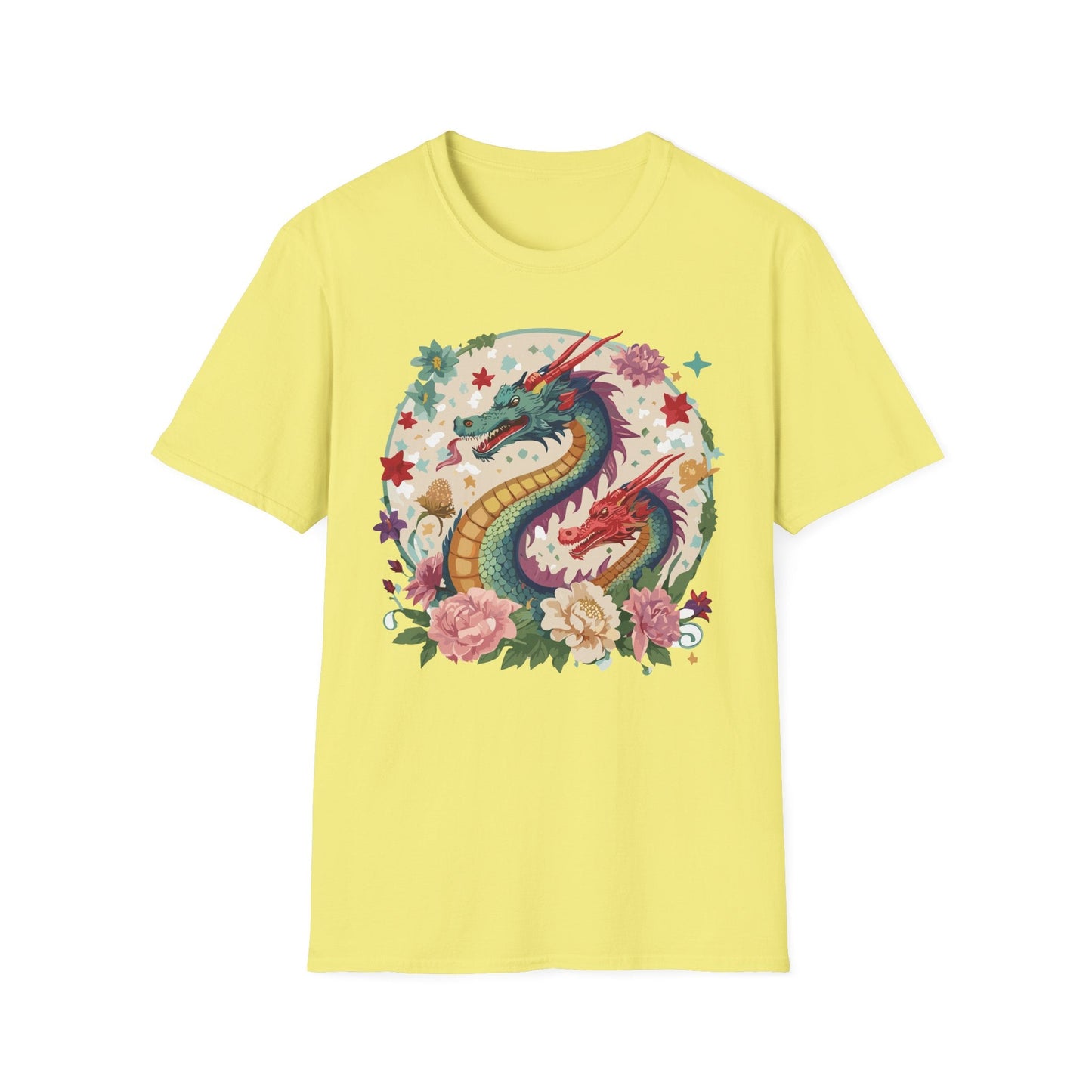 Dragon Graphic Unisex 100 Cotton Tee with Animal Artwork Design 6