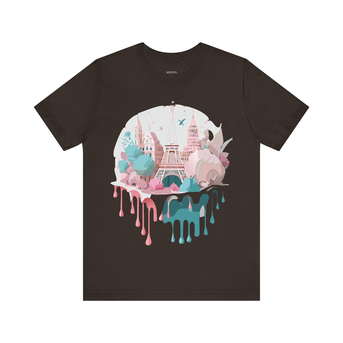 Paris Tourist Shirt Graphic Tee Unisex Jersey Short Sleeve Adelpha Vintage Art Design