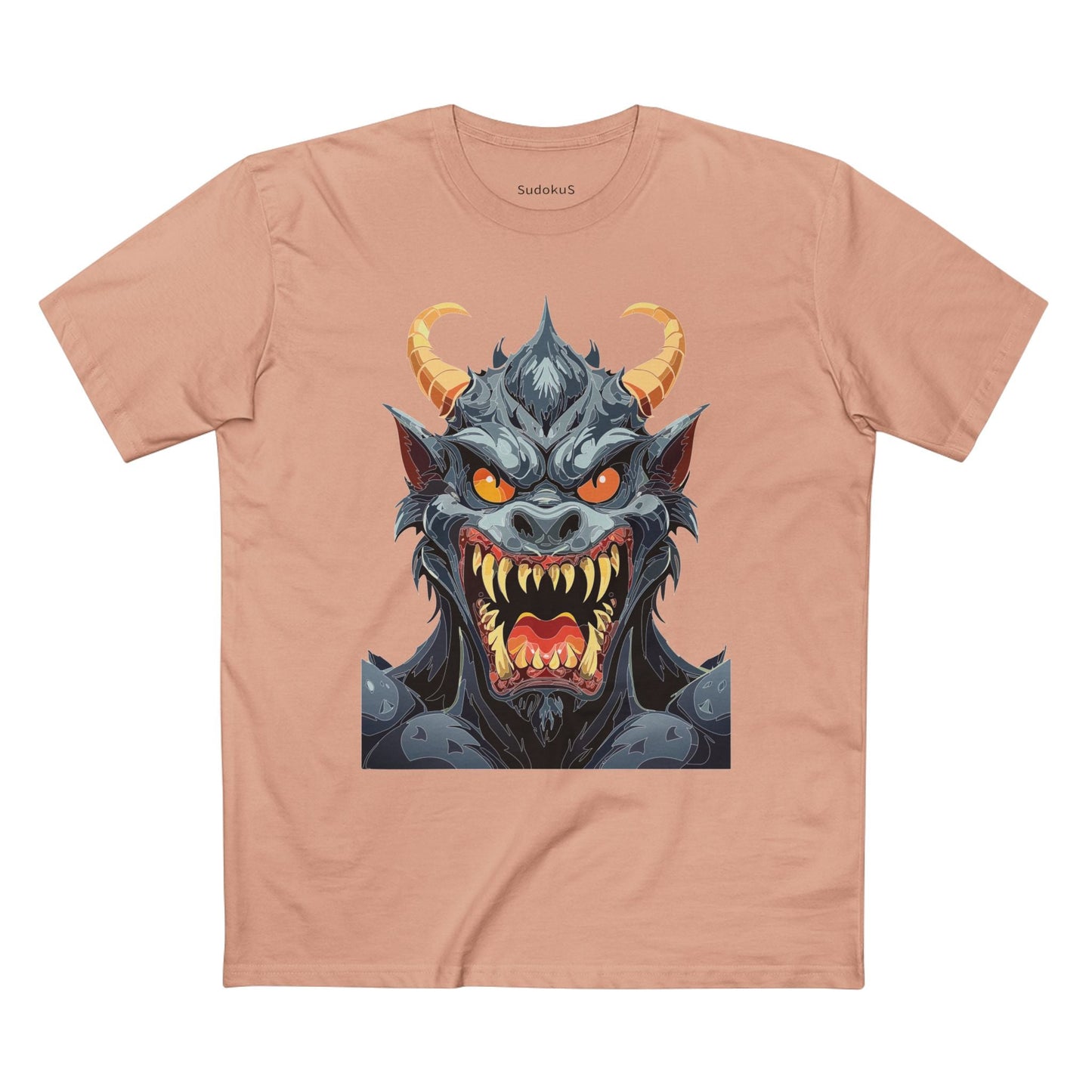 Cartoon Monsters Graphic Unisex 100 Cotton Staple Tee 3