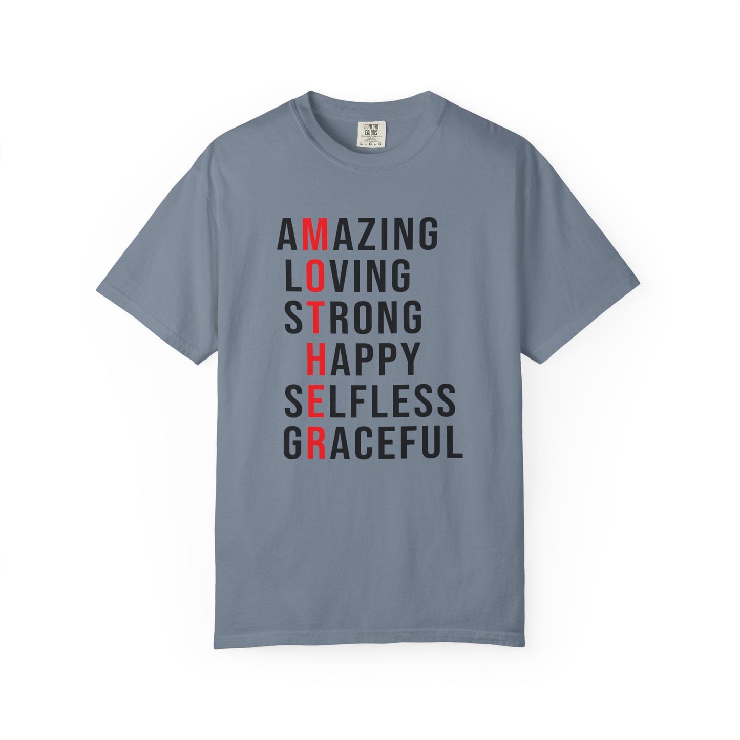 Mom T-shirt Mother's Day Mama Tee Unisex Comfort Colors Garment-Dyed Cotton h14
