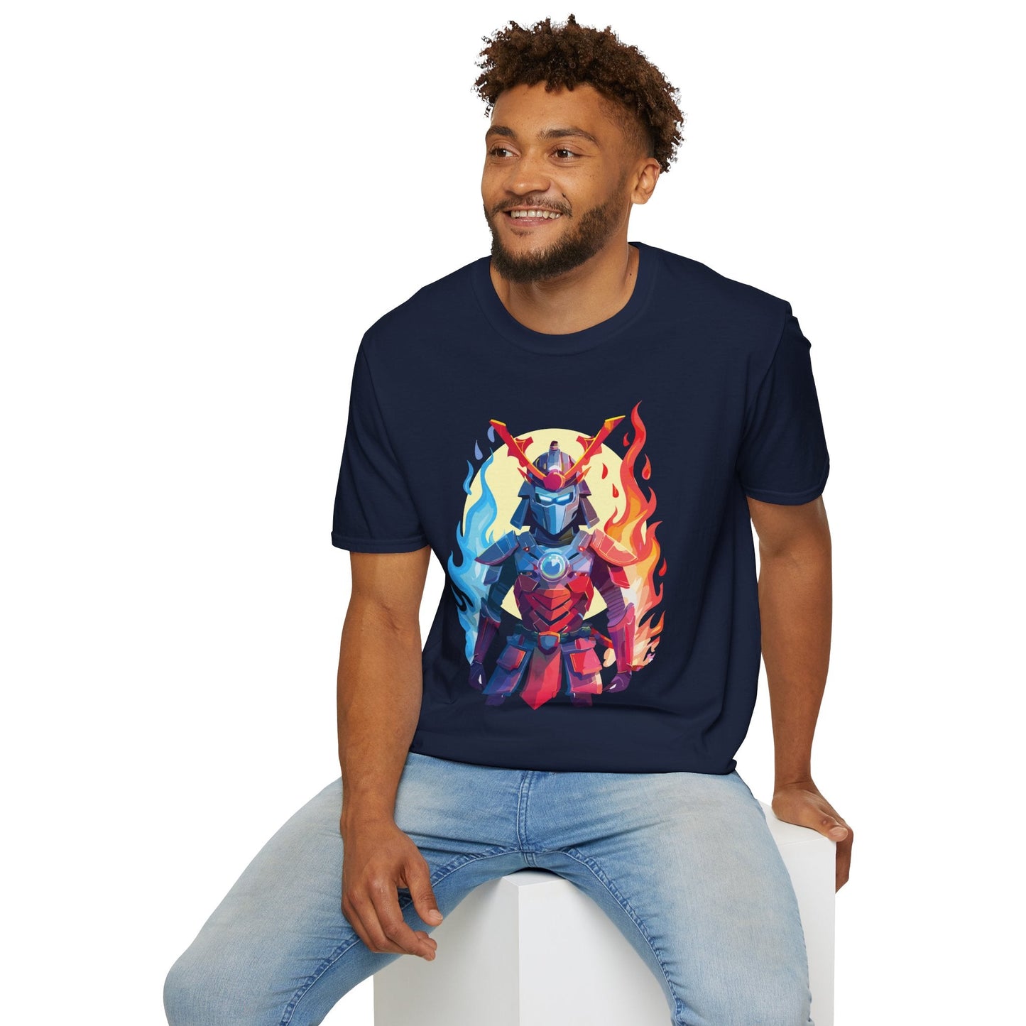 Samurai Shirt Unisex T Shirt Softstyle Ring Spun Cotton Gildan 64000 100 Percent Cotton Tee