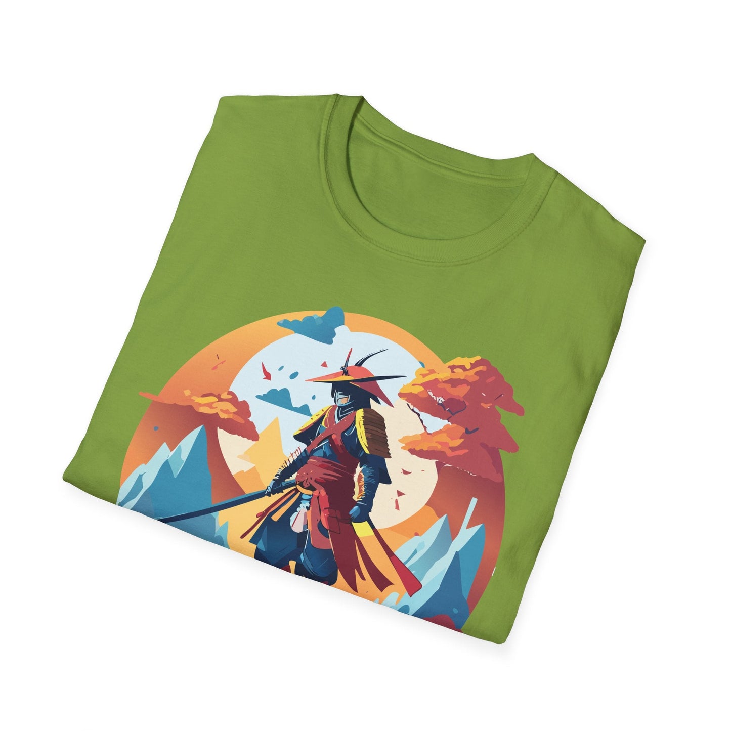 Samurai Shirt Unisex Tee Gildan Softstyle 64000 100 Percent Ring Spun Cotton Lightweight