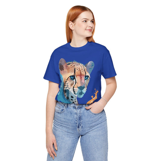 Cheetah Graphic Unisex 100 Cotton Artwork Tee 14