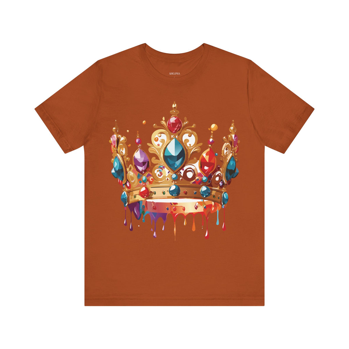 Crown Graphic Unisex Cotton Bella+Canvas Tee with Art Design m20