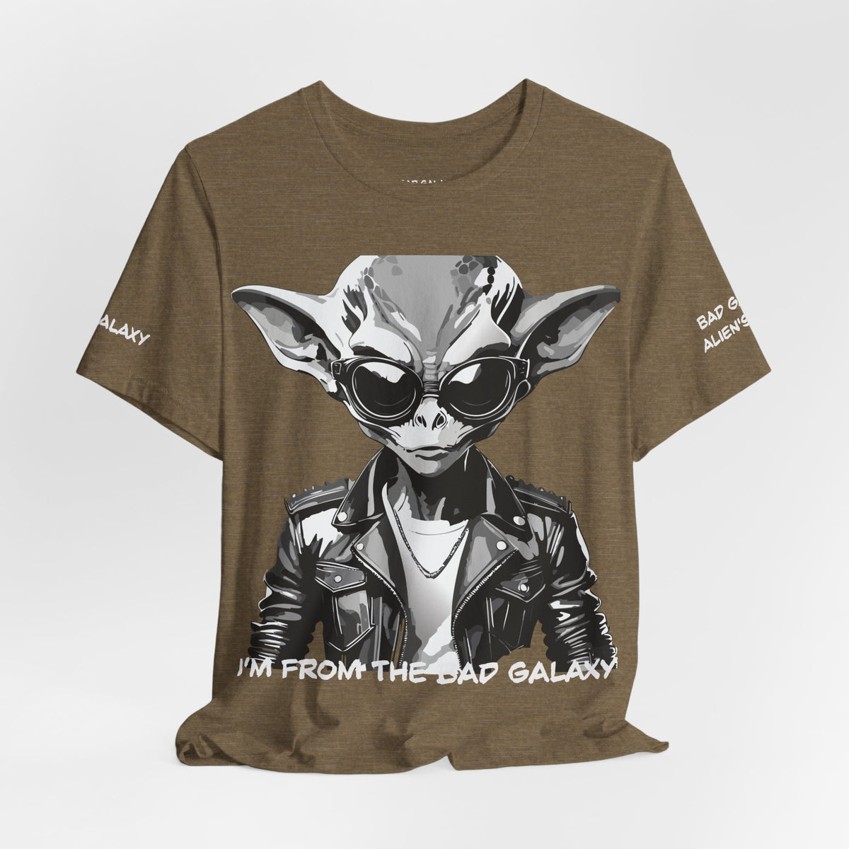 Alien Graphic Unisex Cotton Bella+Canvas Tee with Art Design b75