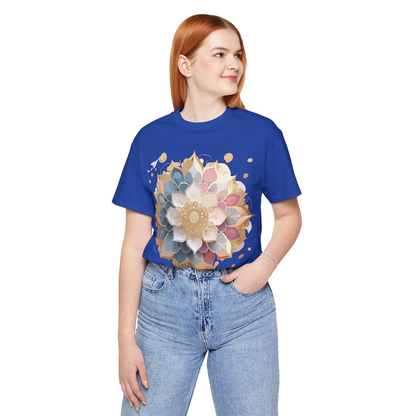 Mandala Graphic Tee Unisex Jersey Short Sleeve From Adelpha Vintage Inspired Artwork