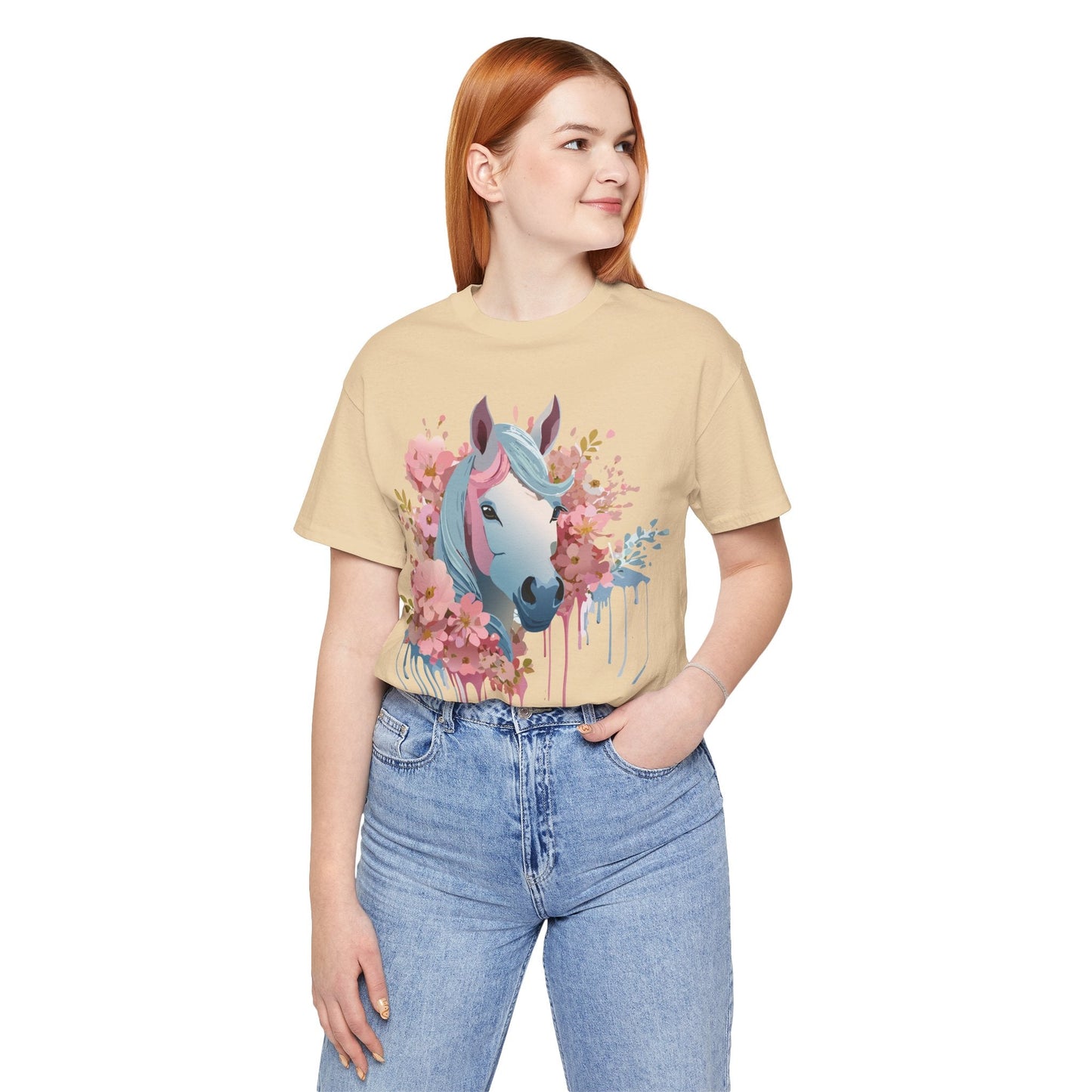 Horse Graphic Unisex 100 Cotton Vintage Animal Art T-Shirt 15