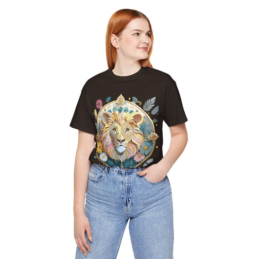 Medallion Graphic Unisex 100 Cotton Vintage Animal Medal Artwork Tee 63