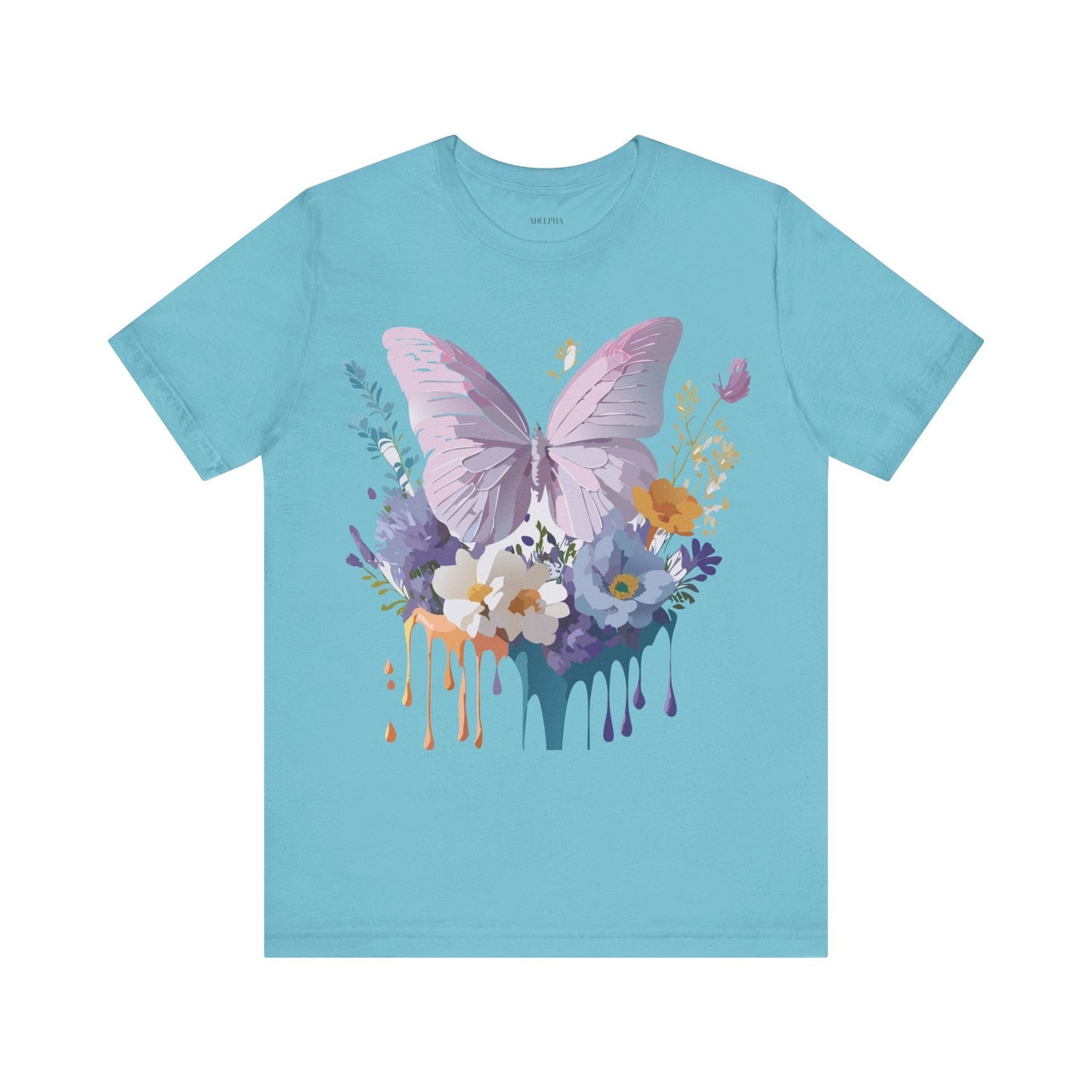 Adelpha Graphic Butterfly Unisex Short Sleeve Graphic Tee Art Design