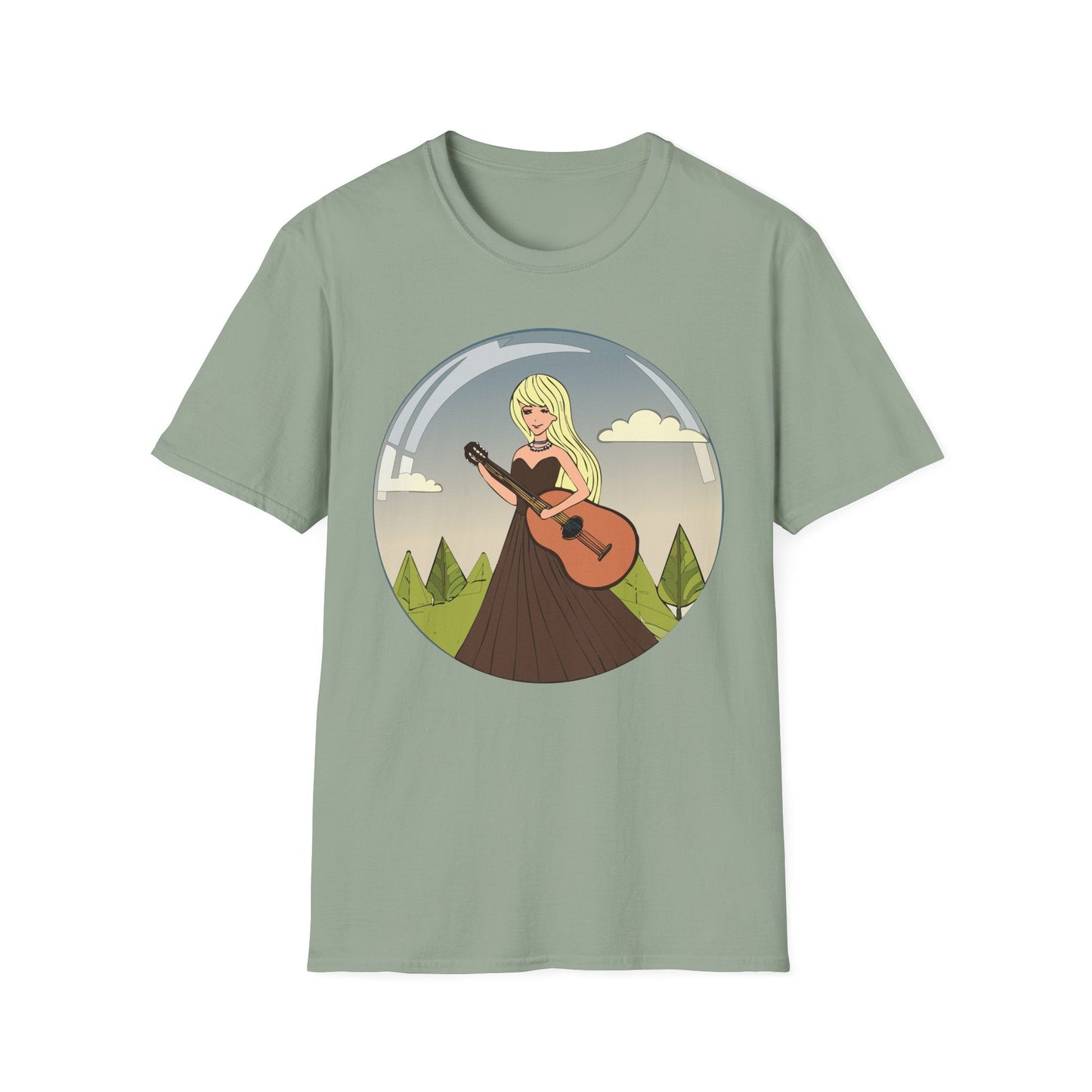 Womens Graphic T Shirt Art Design Tee Softstyle 100 Percent Ring Spun Cotton Short Sleeve