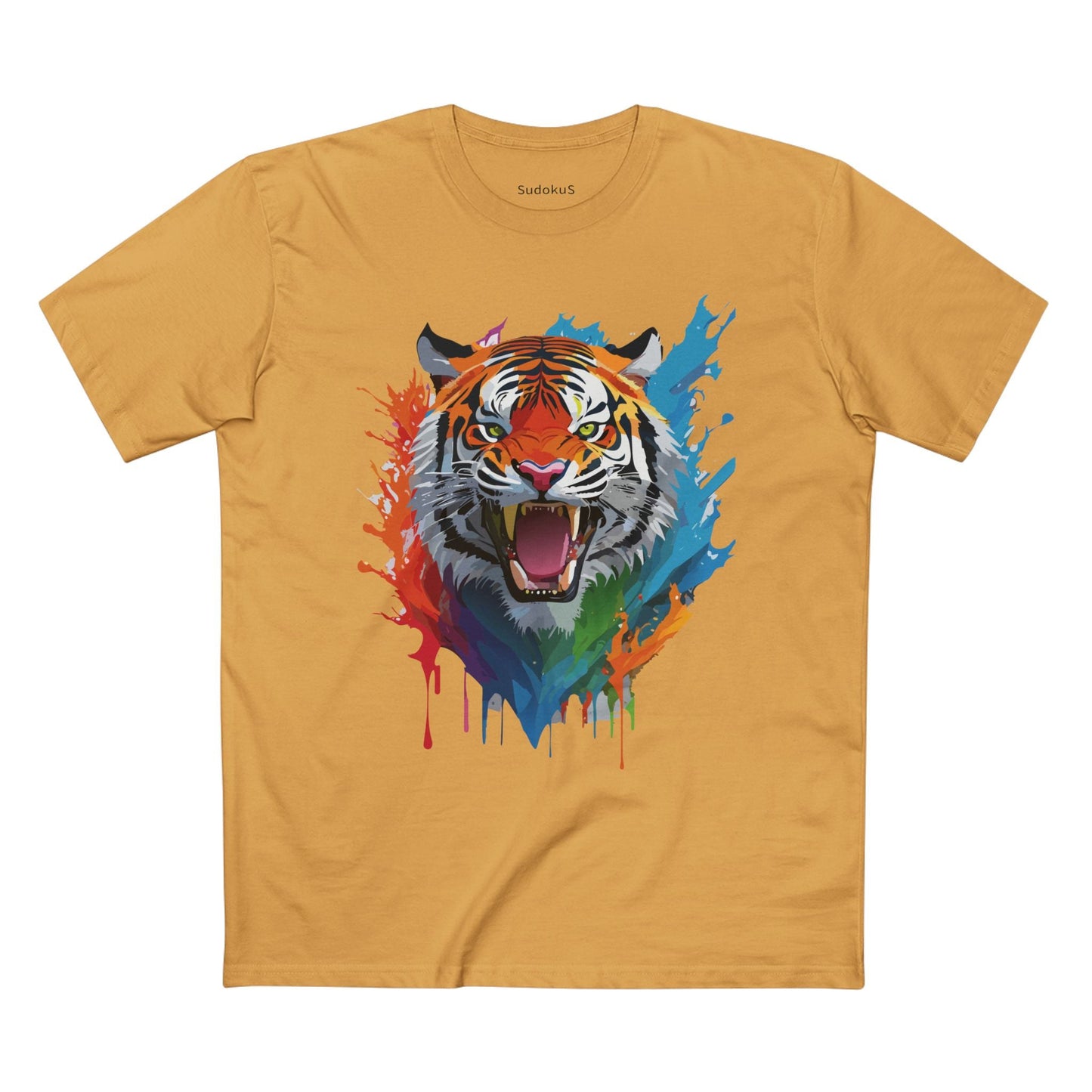 Tiger Graphic Unisex 100 Cotton Staple Tee with Animal Design Artwork 31