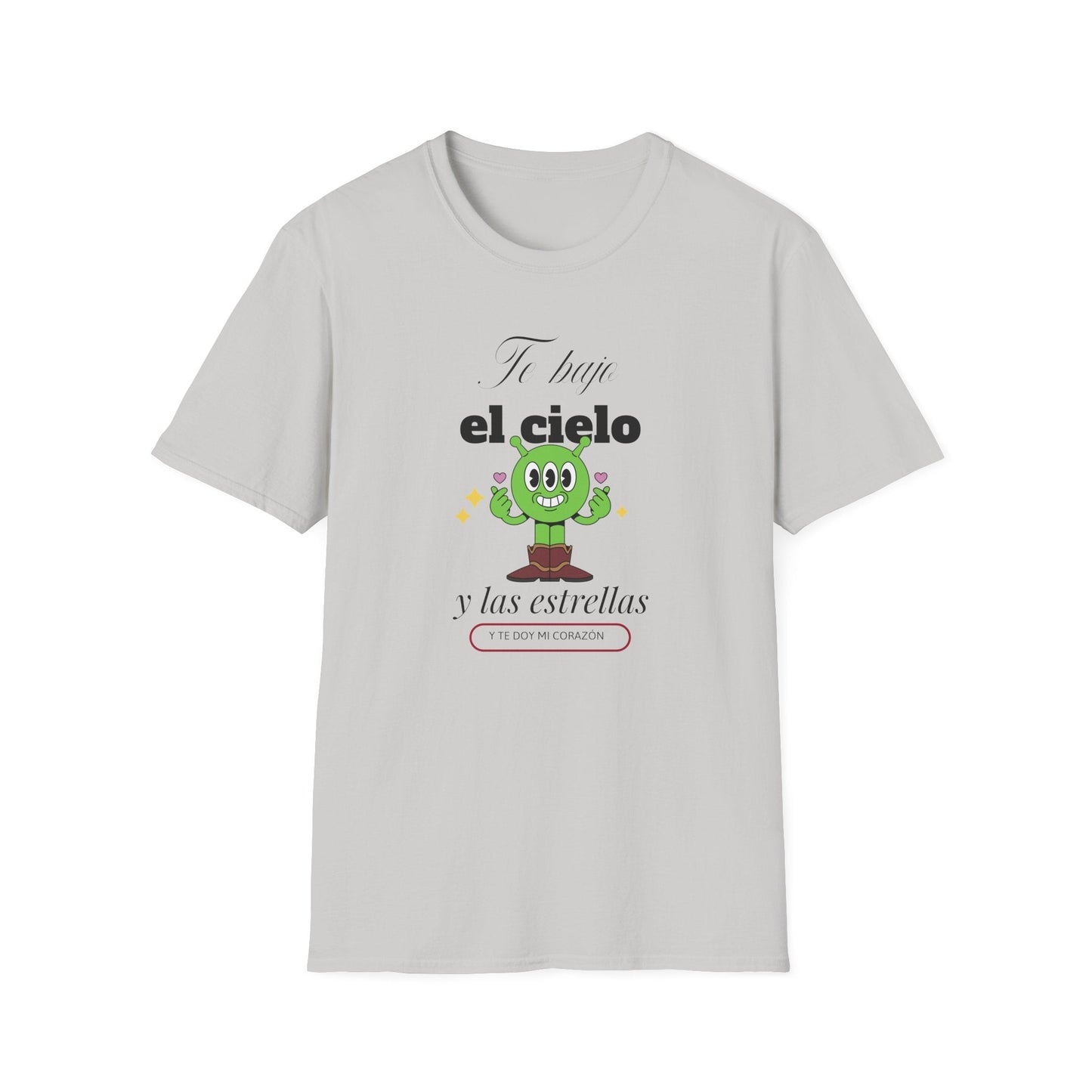 TShirt  Spanish Te llevo el cielo y las estrellas Cute Cactus Graphic