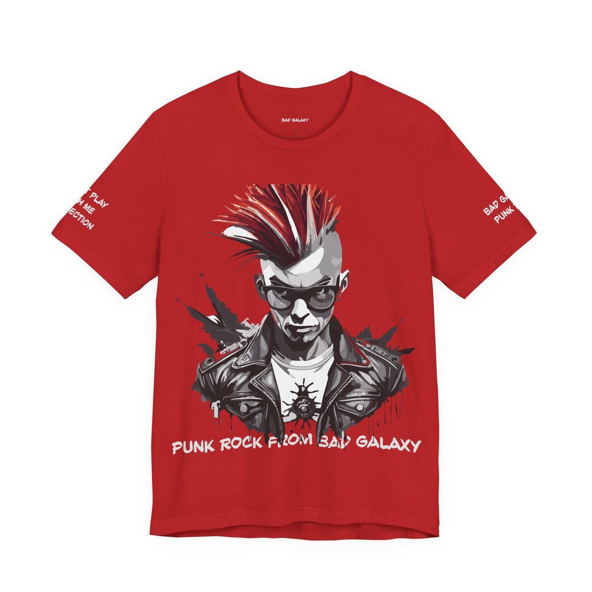 Punk Rock Graphic Unisex Cotton Bella+Canvas Tee with Art Design b24