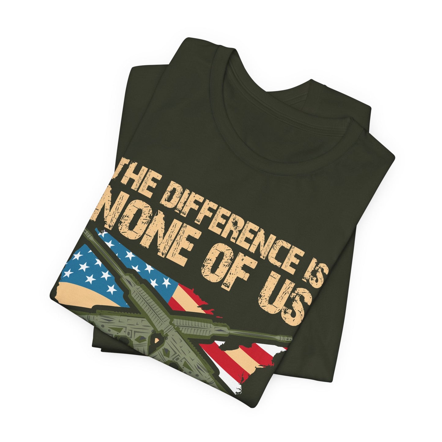 Army Veteran Patriotic Graphic Design Unisex Cotton T-Shirt v18