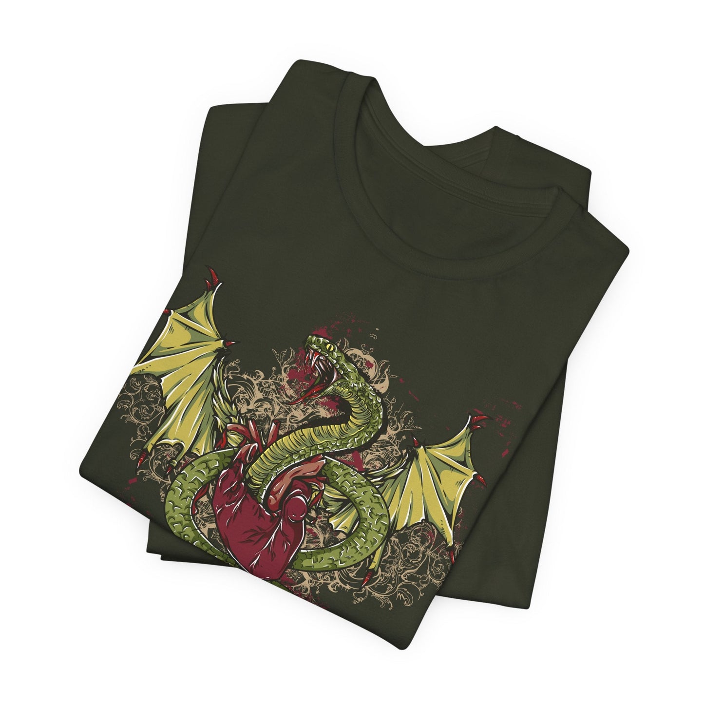 Dragon Illustration Graphic Unisex Cotton T-Shirt r29