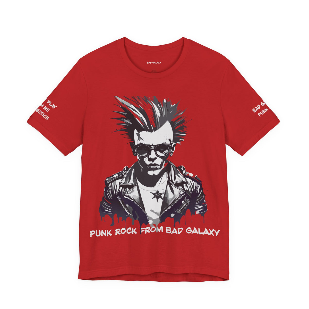 Punk Rock Graphic Unisex Cotton Bella+Canvas Tee with Art Design b40