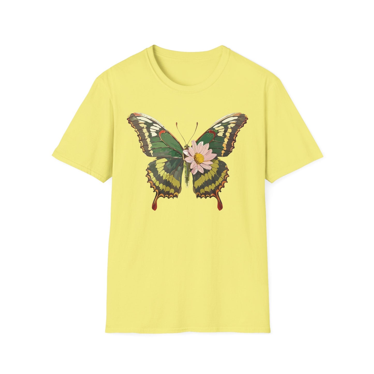 Butterfly Shirt Unisex Monarch Butterfly Tee Gildan Softstyle 64000 100% Ring Spun Cotton