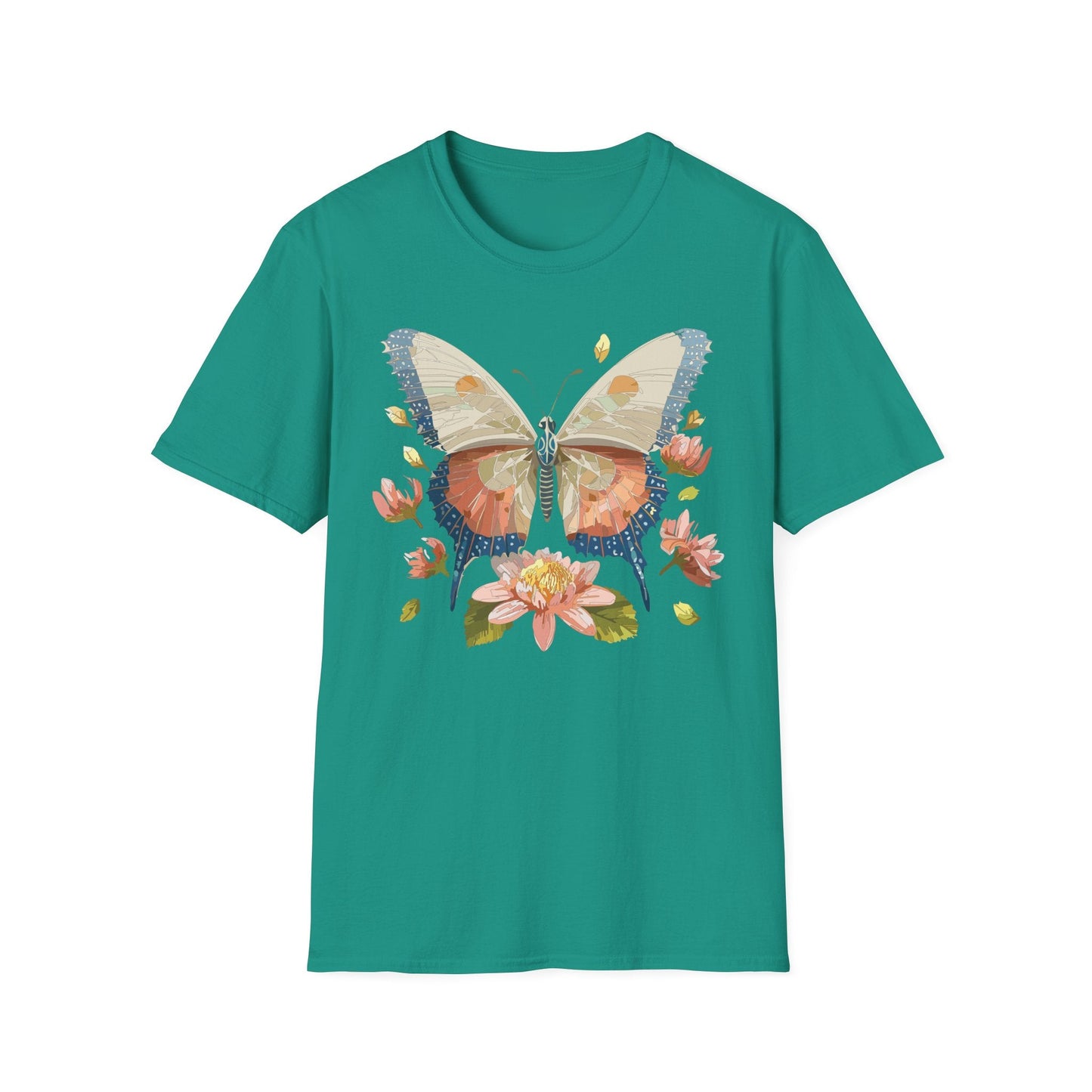 Butterfly Shirt Unisex Softstyle T Shirt Gildan 64000 100 Cotton Monarch Butterfly Gift