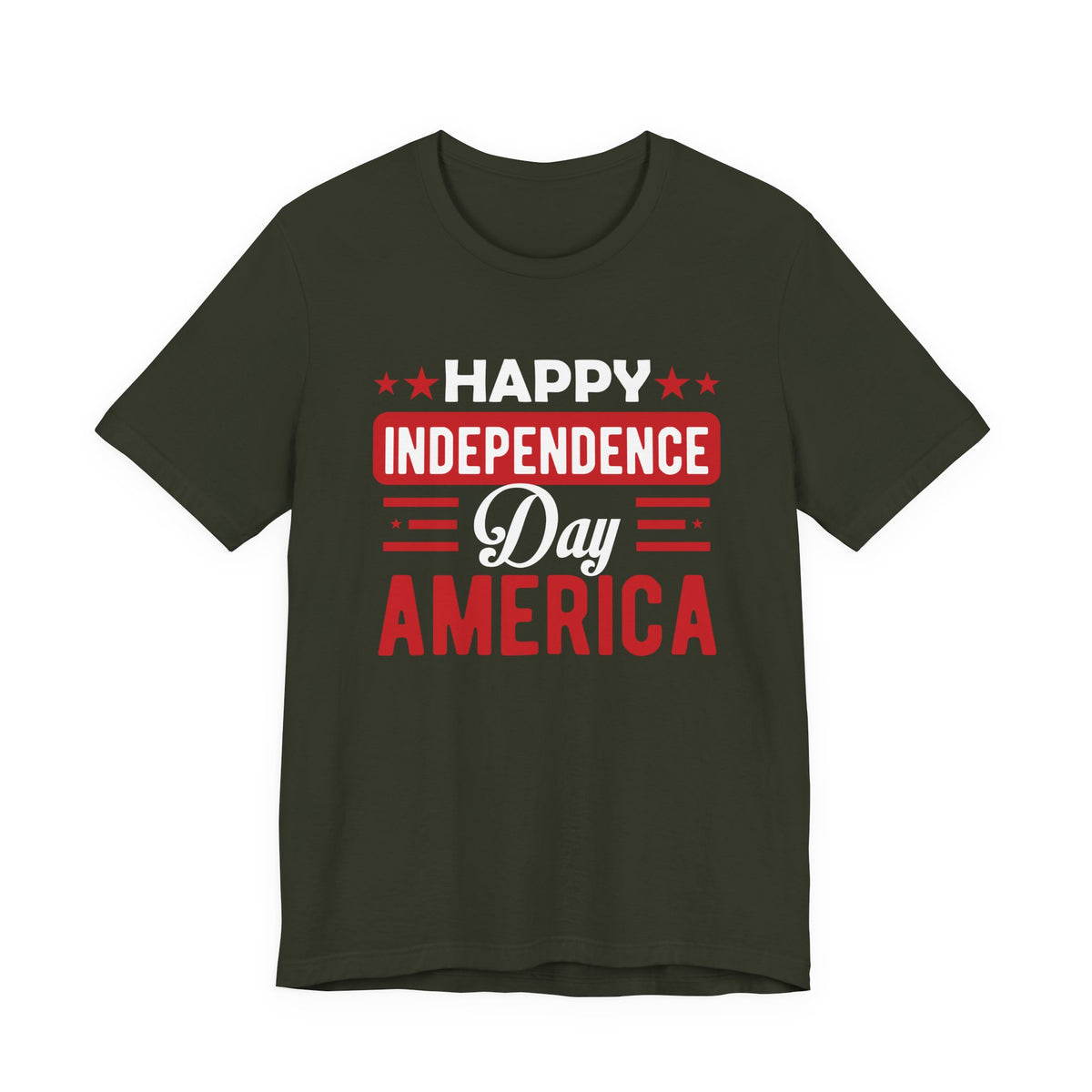 Happy Independence Day America T-Shirt Fourth of July Patriotic Unisex Cotton Tee 015
