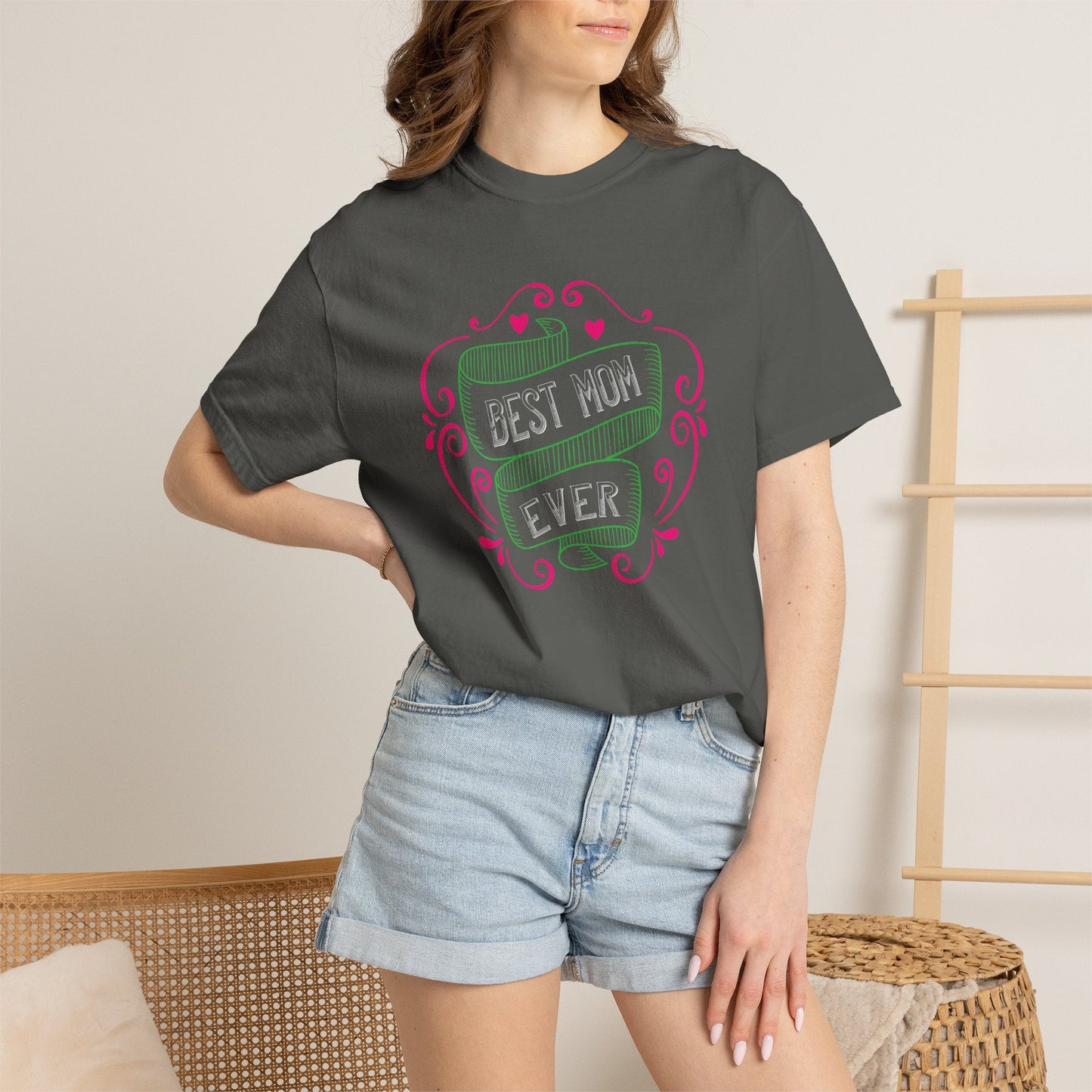 Mom T-shirt Mother Day Mama Tee Unisex Comfort Colors Garment-Dyed Cotton h64